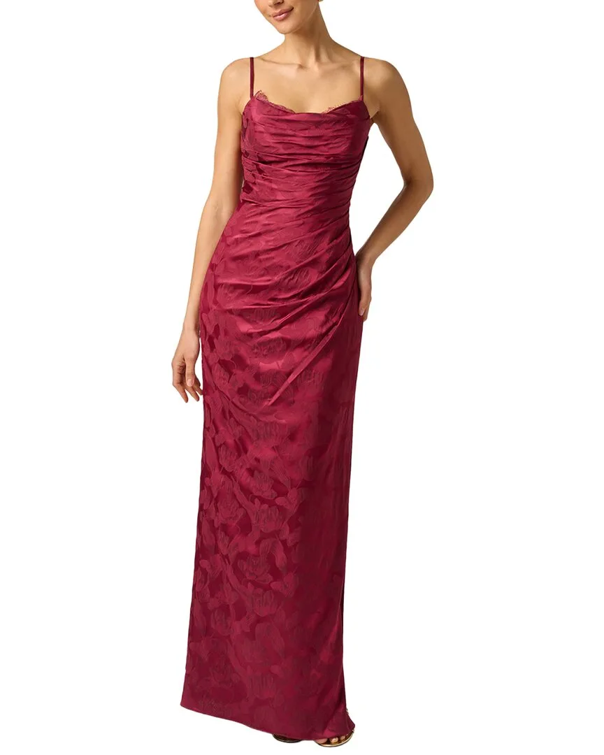 Woven Jacquard Long Dress by Adrianna Papell