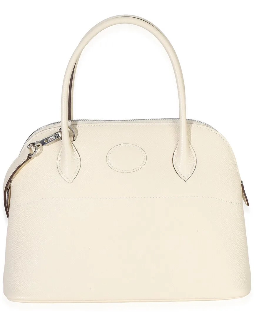 Beige & Neutral Epsom Leather 1923 Bolide 27 Phw (authentic Pre-Loved) by Herms
