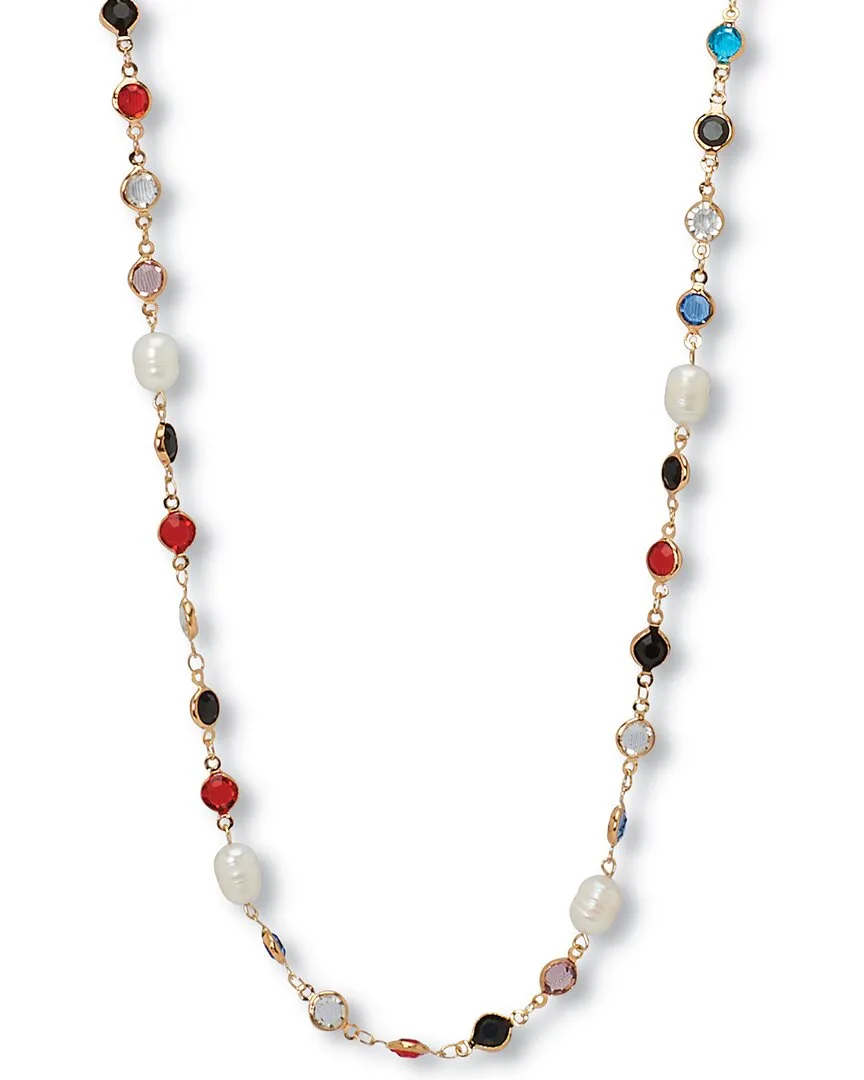 Plated Stainless Steel Necklace by PalmBeach Jewelry