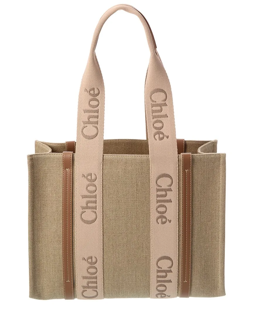 Woody Medium Canvas Tote by Chloé