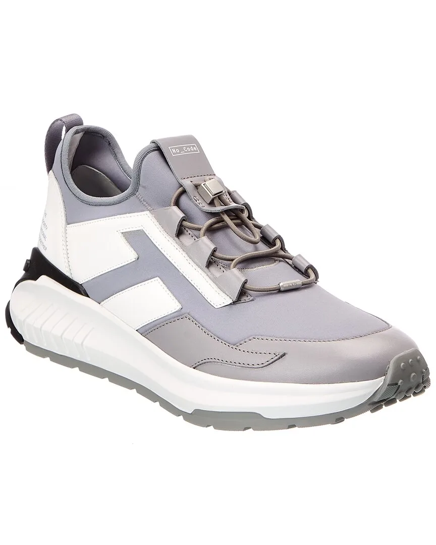 No_Code Neoprene & Leather Sneaker by Tod's