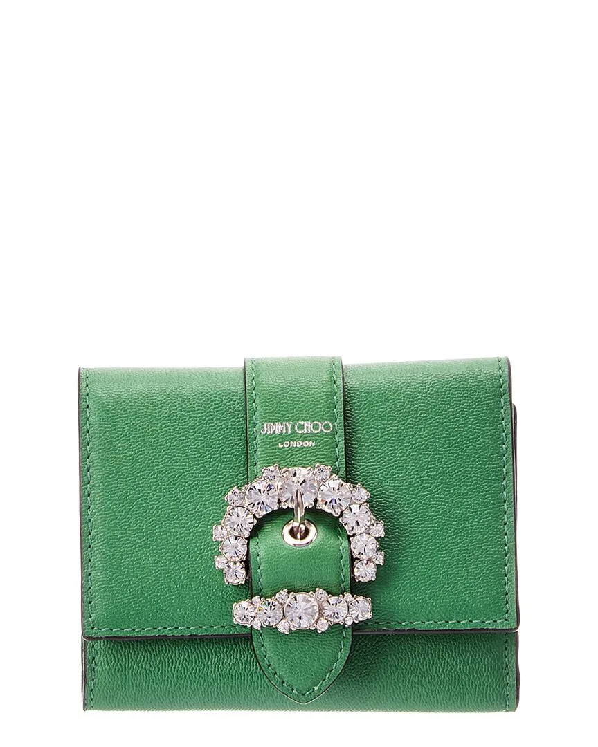 Cheri Leather Card Case by Jimmy Choo