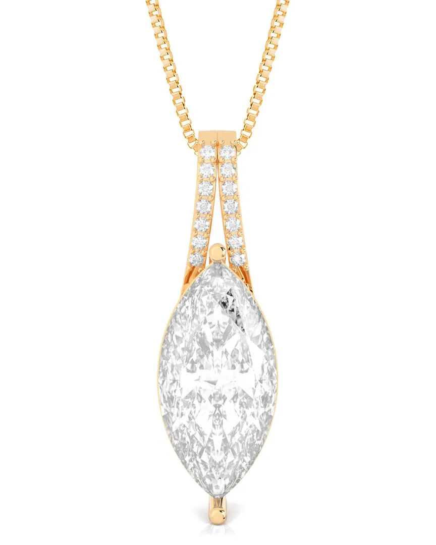 14K Rose Gold 5.00 ct. tw. Lab-Grown Diamond Pendant Necklace by Amairah