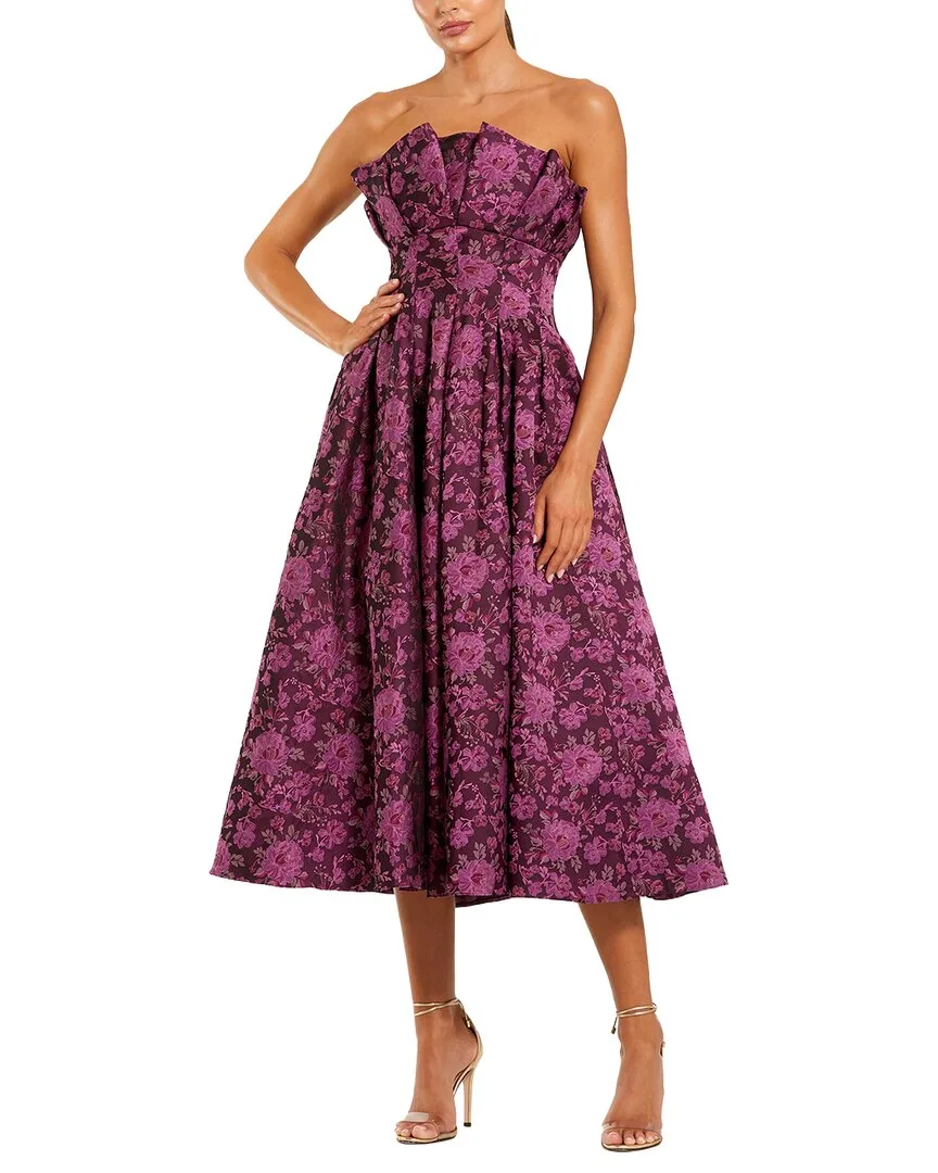 Mac Duggal Printed Midi Dress by M.A.C.