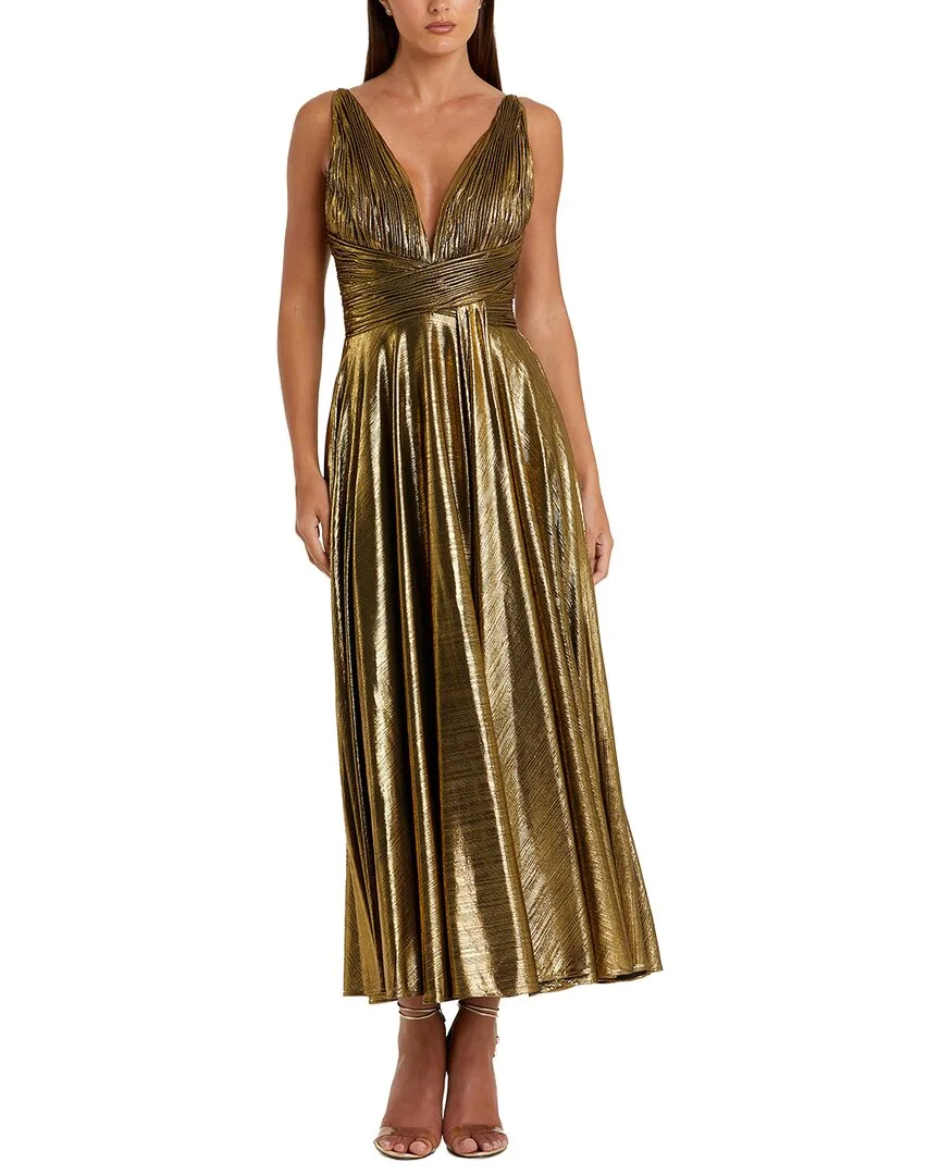 Mac Duggal Pleated Long Dress by M.A.C.