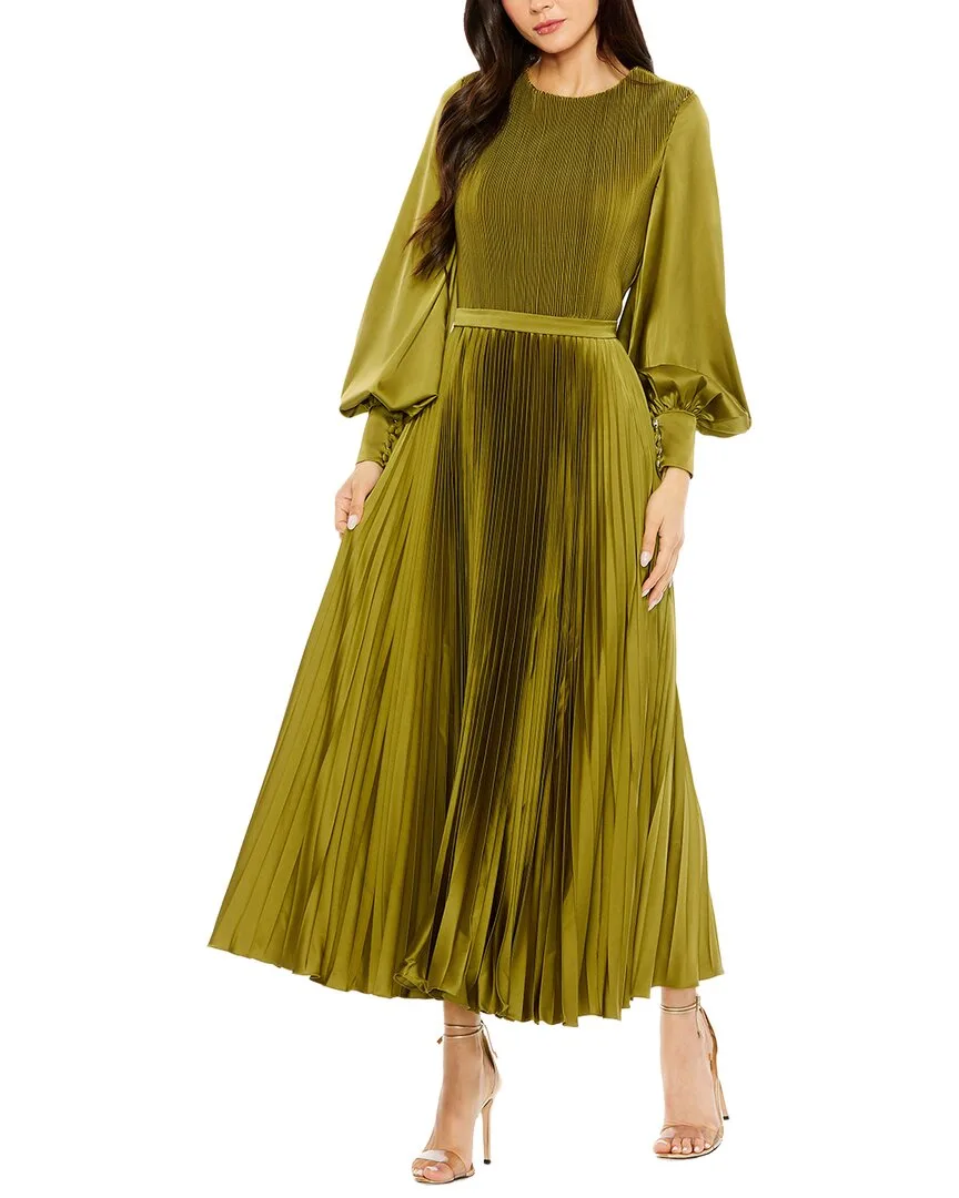 Mac Duggal Pleated Midi Dress by M.A.C.