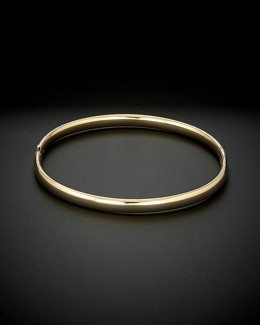 14K Italian Gold Polished Hinged Bangle