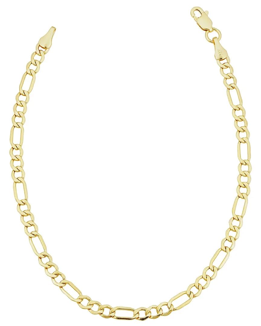 14K Figaro Chain Bracelet by Italian Gold