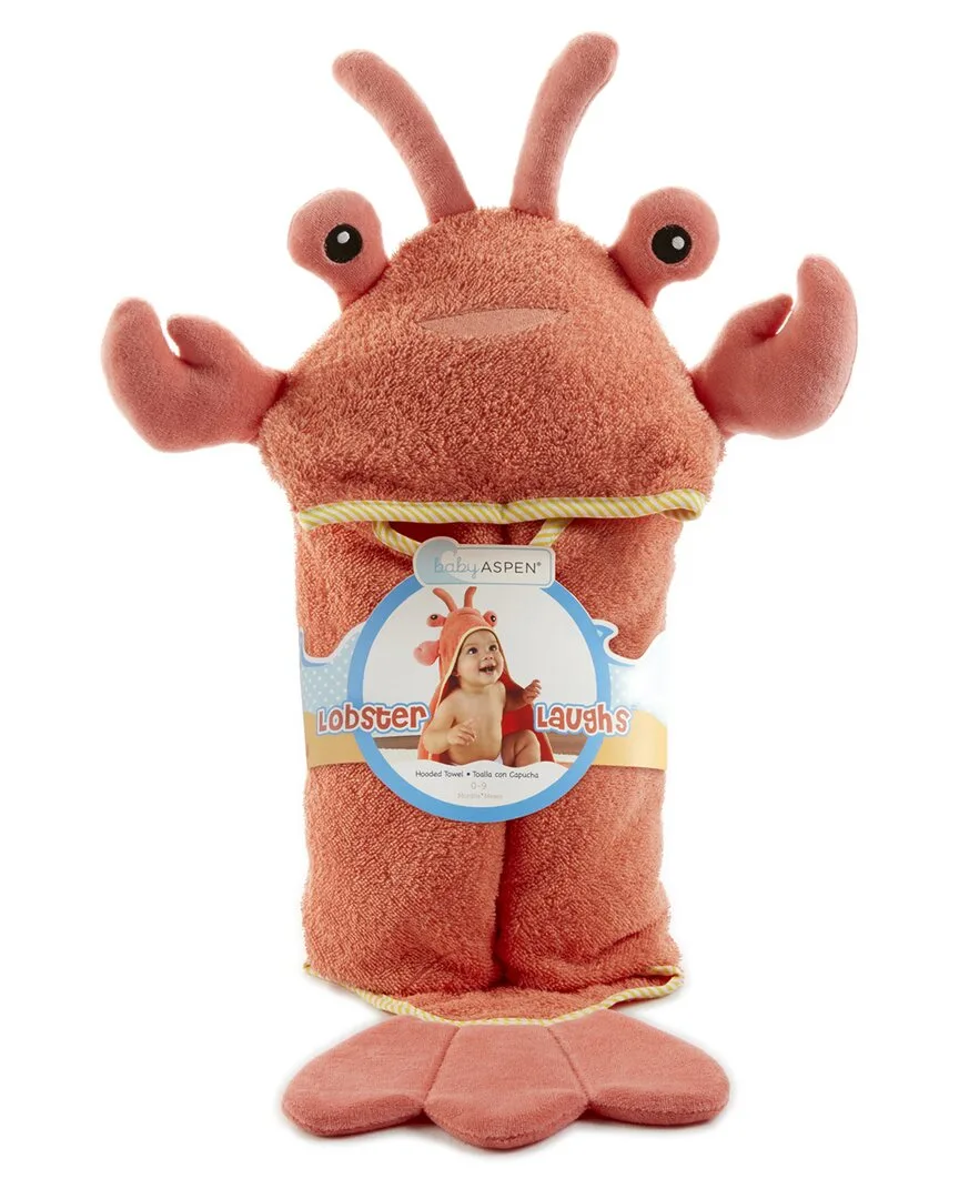 Lobster Laughs Lobster Hooded Towel by Baby Aspen