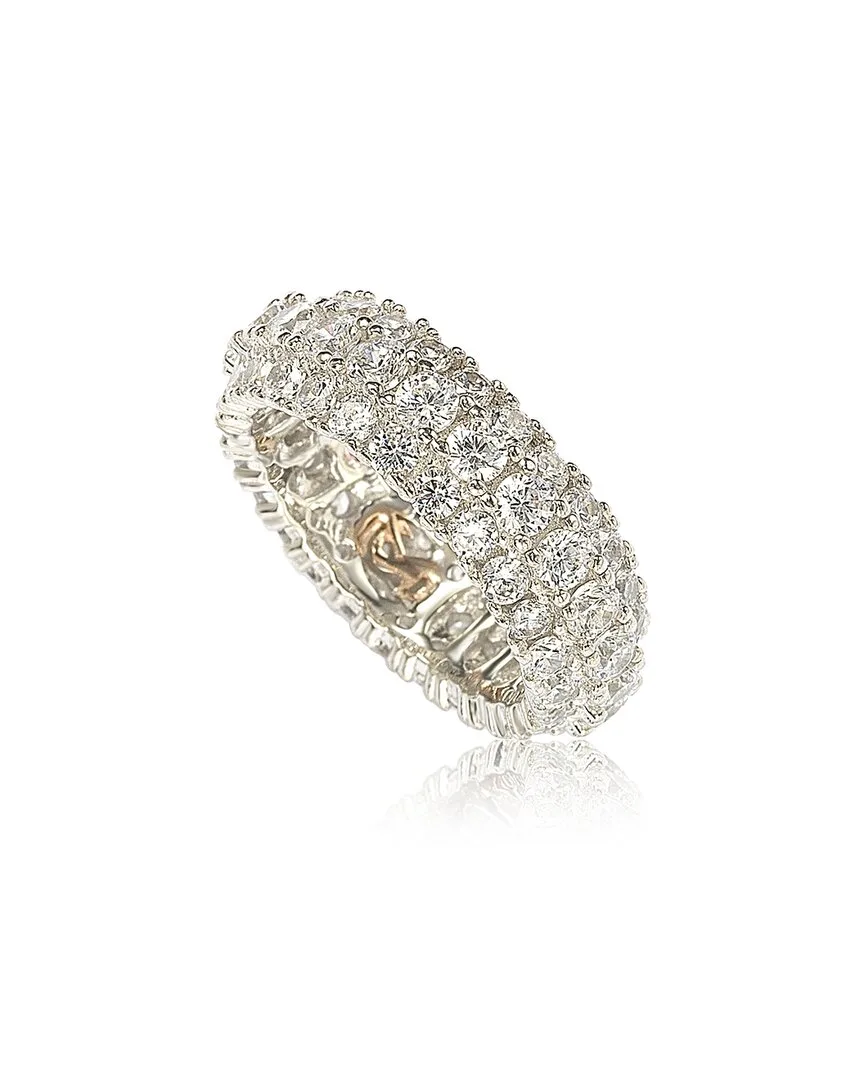Silver Cz Eternity Ring by Suzy Levian