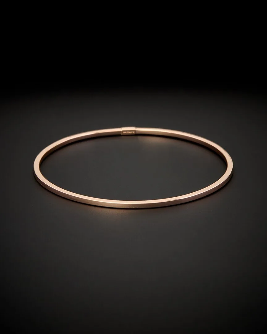 14K Rose Gold Bangle Bracelet