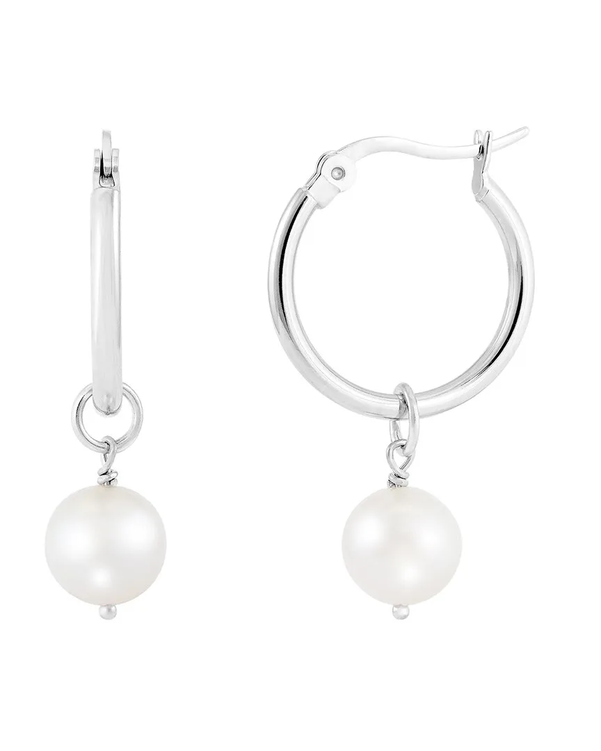 Silver 8-9Mm Pearl Earrings by Splendid