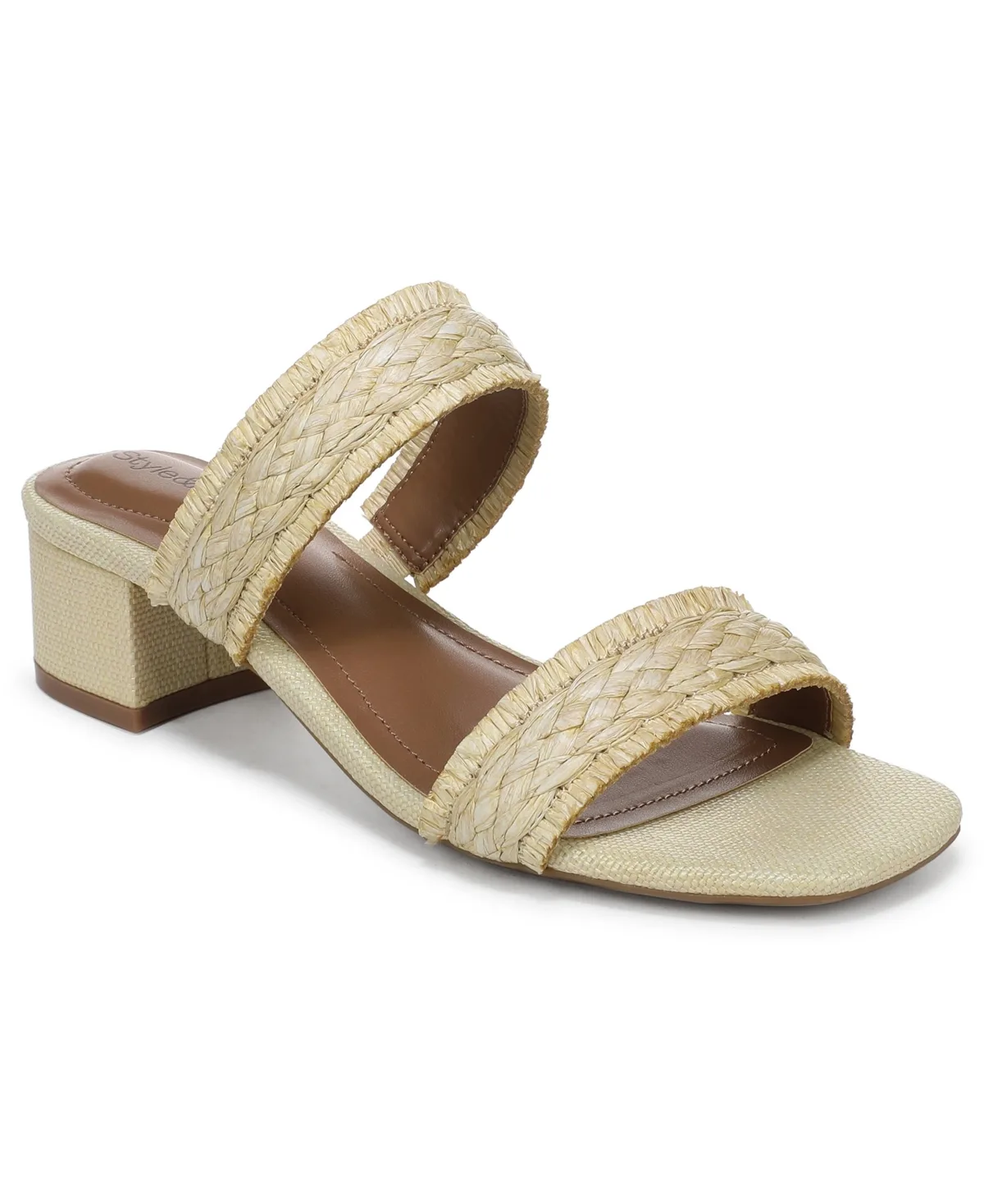 Vickyy Square Toe Block Heel Sandals by Style & Co