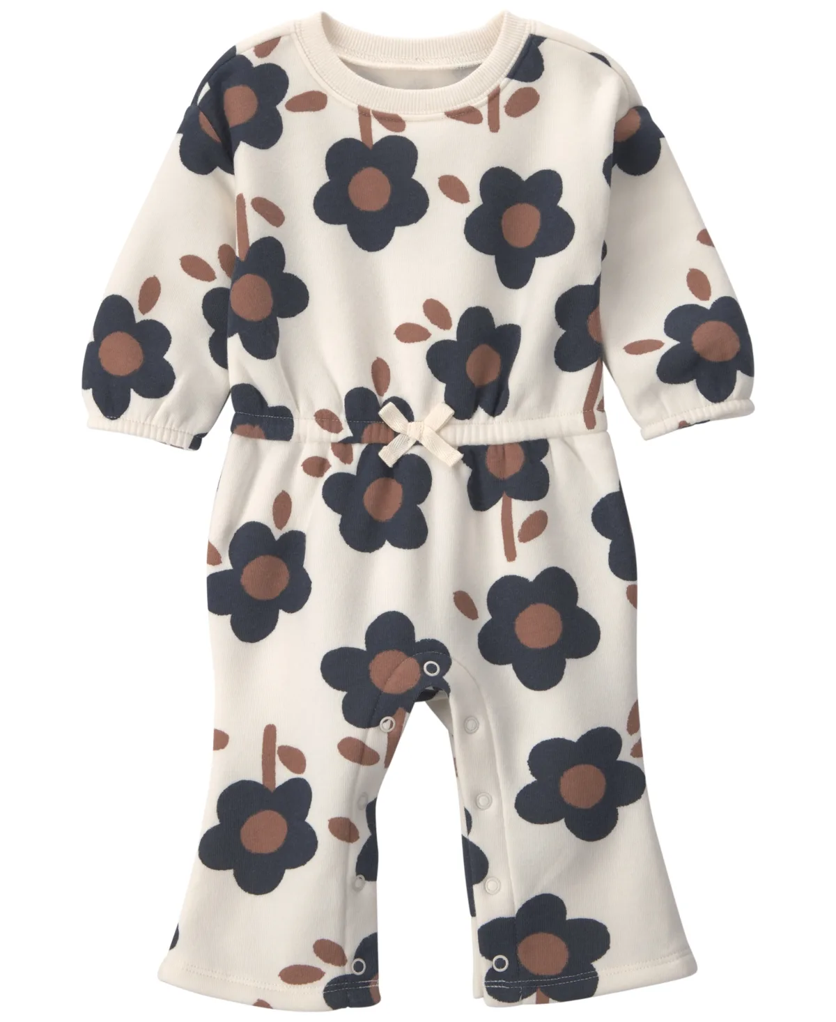 Floral-Print Long-Sleeve Jumpsuit by Carter's