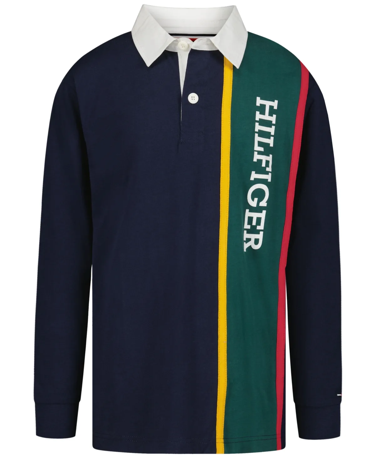 Stripe Rugby Long-Sleeve Polo Shirt by Tommy Hilfiger