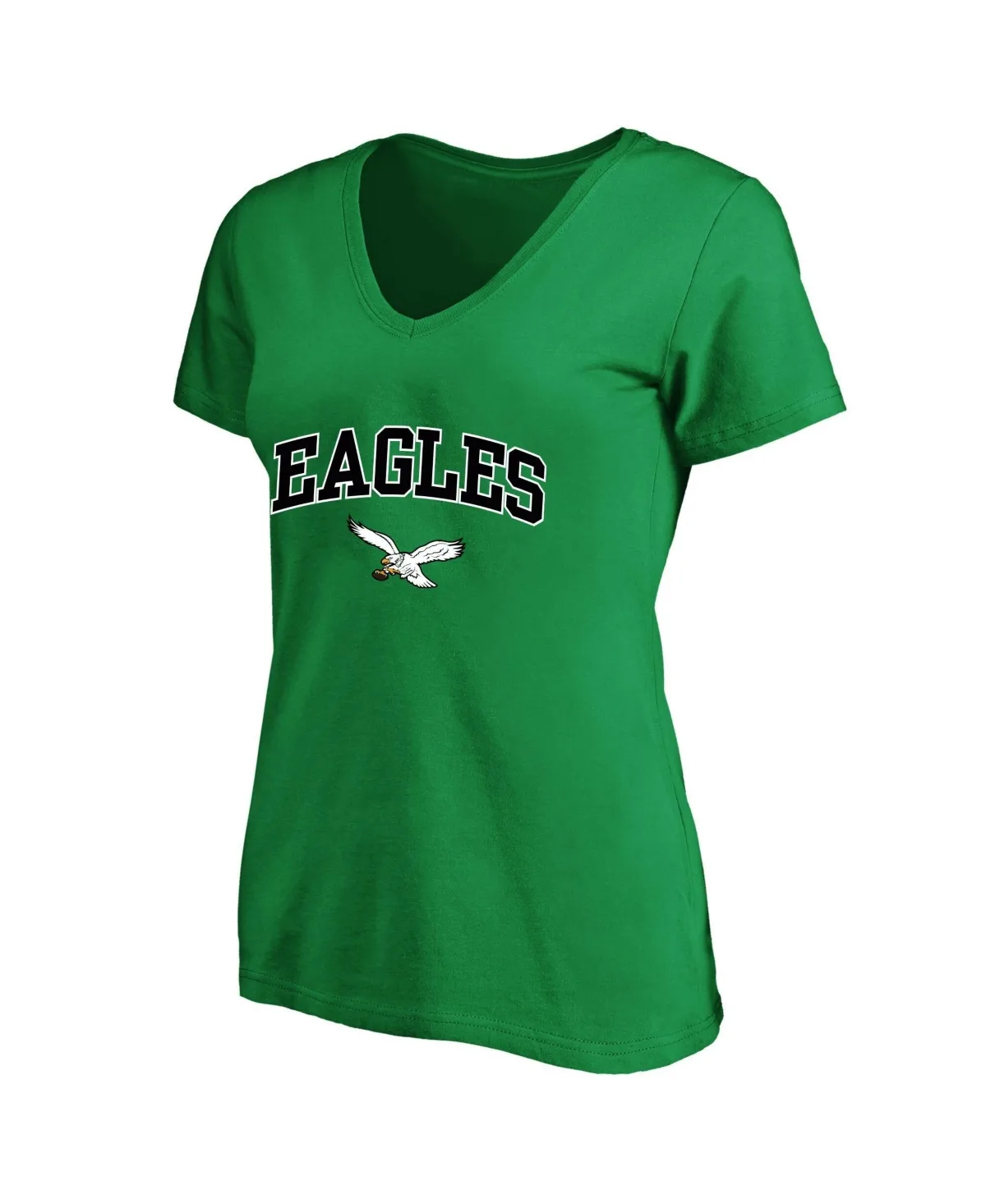Philadelphia Eagles Arch Over Logo V-Neck T-Shirt by Fanatics