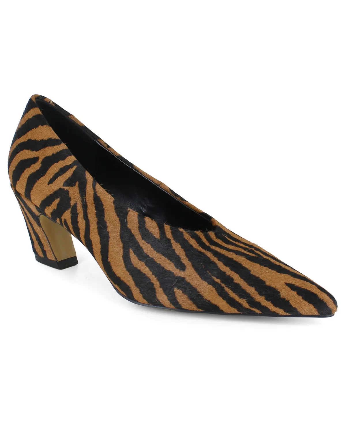 Ophelia Suede Pointed Toe Pumps - Tiger Haircalf by Kenneth Cole