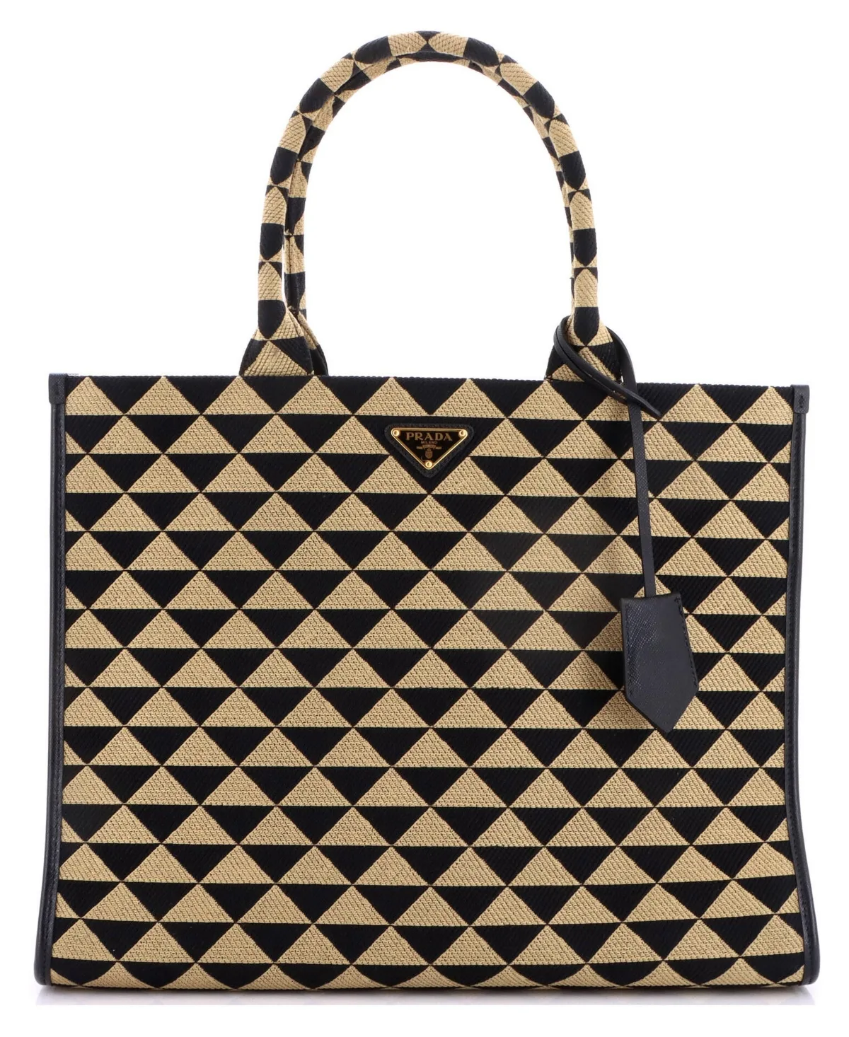 Pre-Owned Prada Large Symbole Shopper Tote Jacquard by Prada