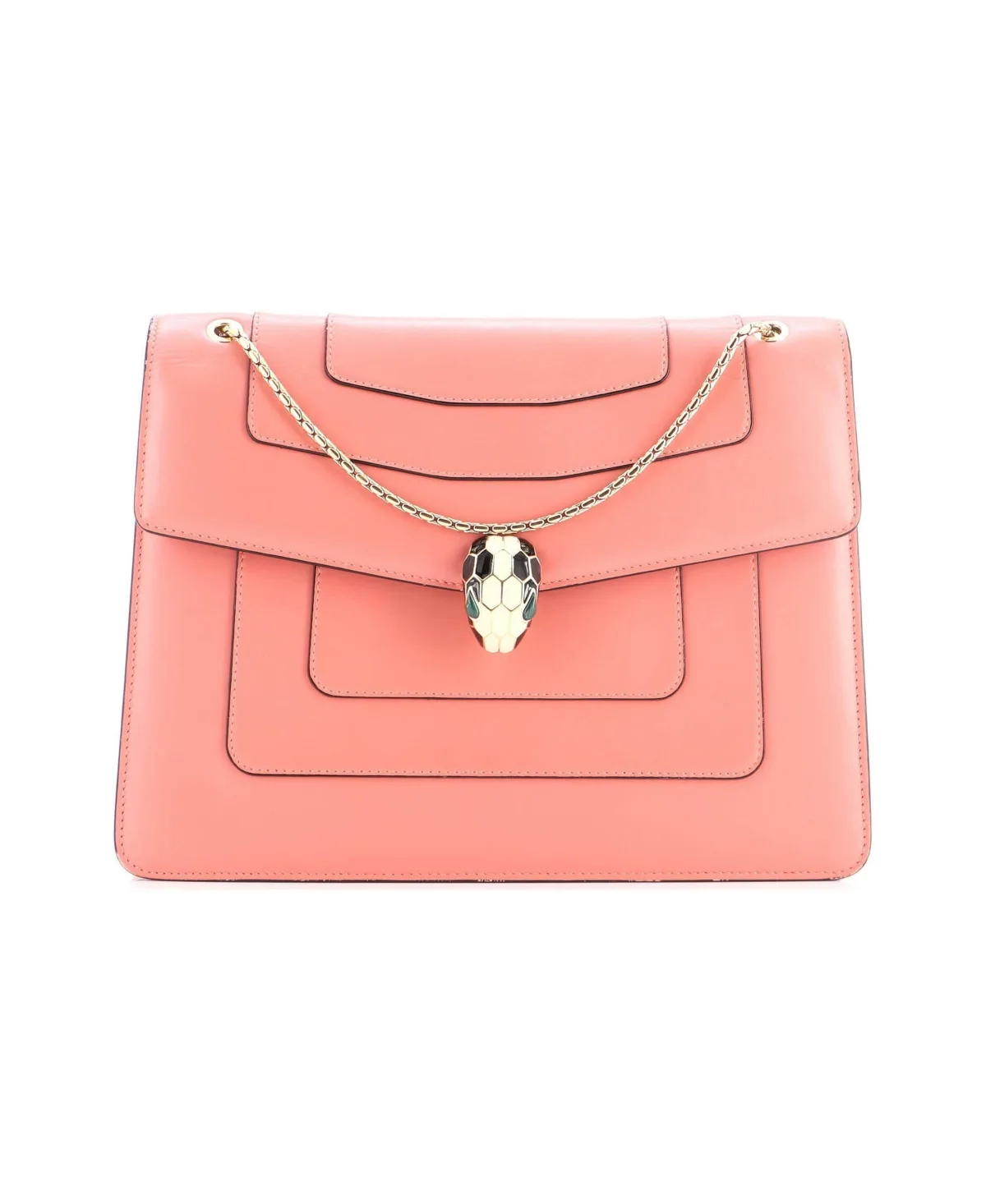 Pre-Owned Bvlgari Medium Serpenti Forever Square Shoulder Bag Leather by BVLGARI