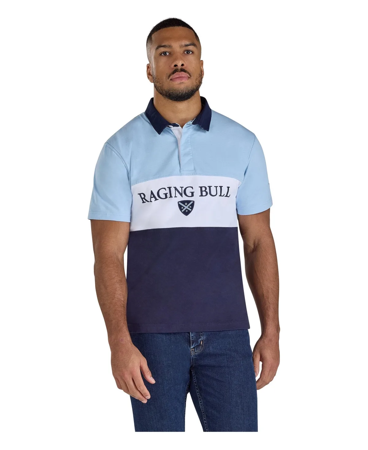 Cut and Sew Rugby Shirt by Raging Bull