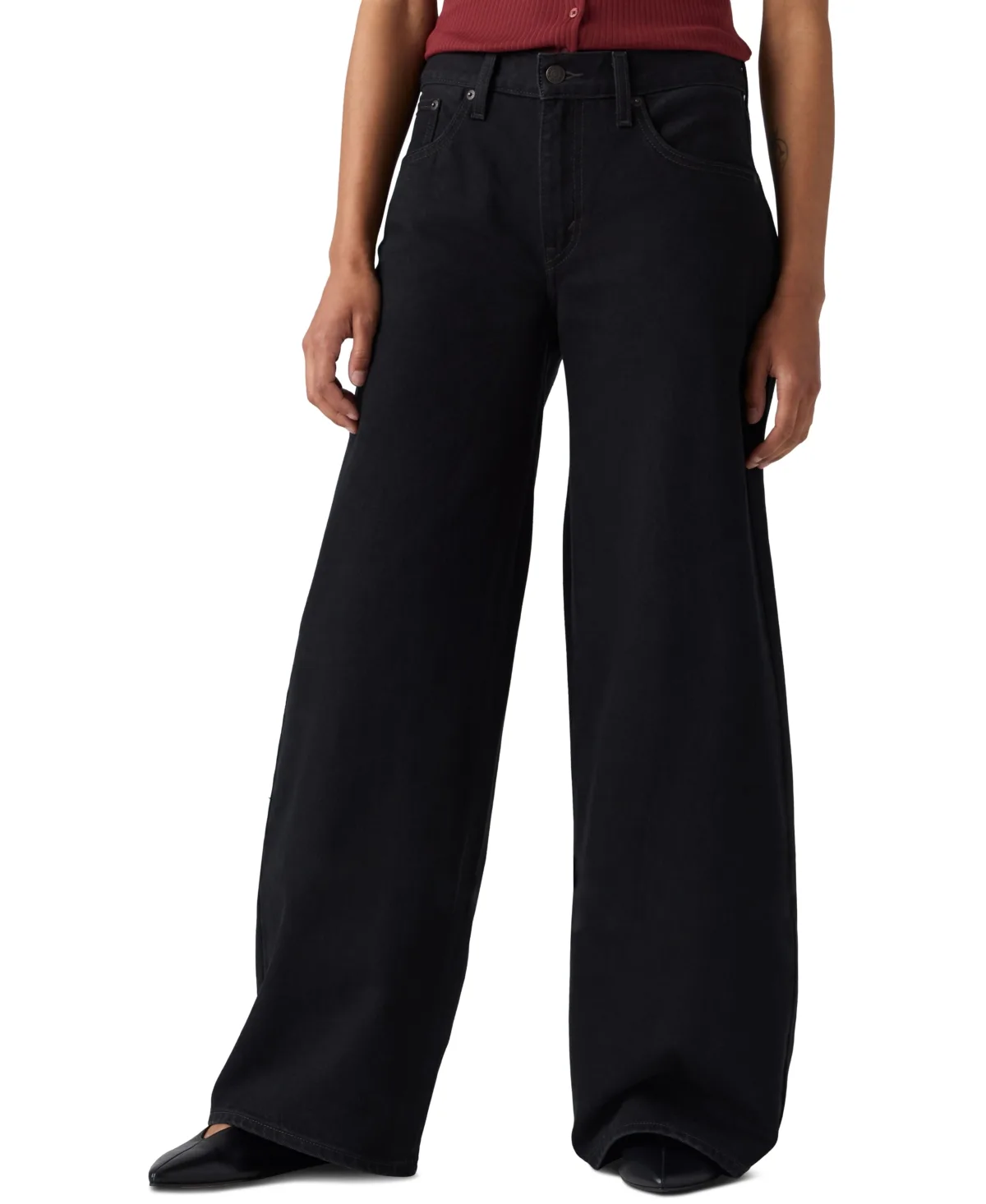 Middy Mid-Rise Wide-Leg Retro Jeans by Levi's