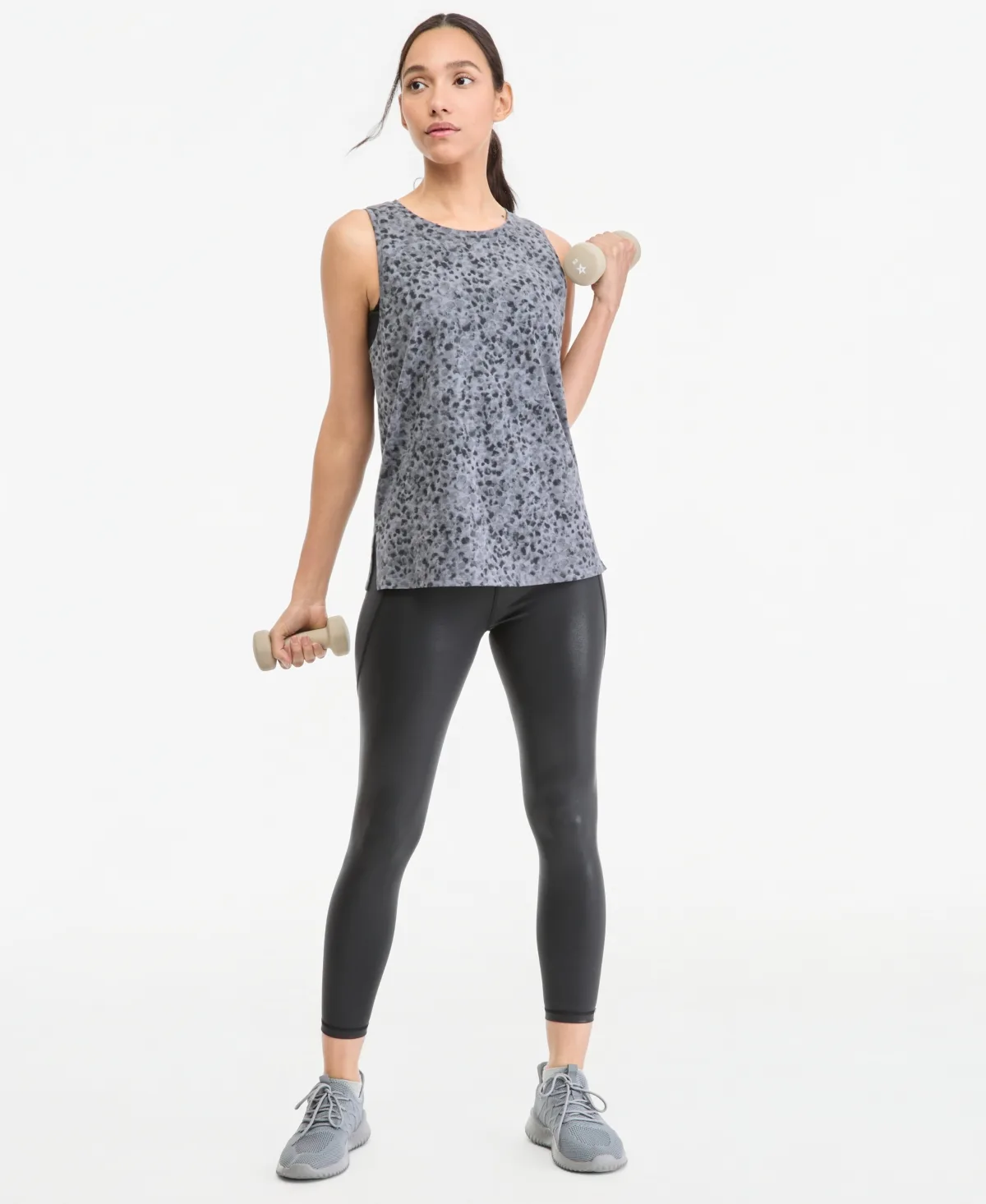 Shine High-Waist Compression 7/8-Length Leggings by Id Ideology