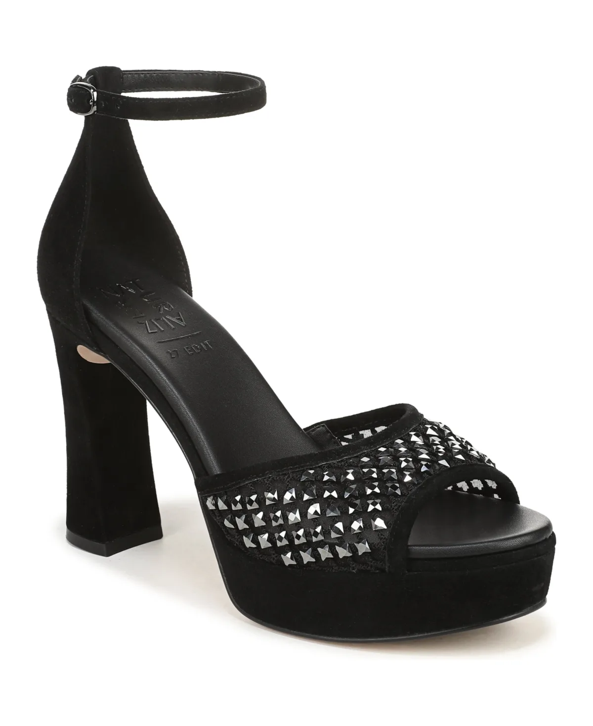 27 Edit Delphie2 High-Heel Platform Ankle Strap Sandals - Suede by Naturalizer