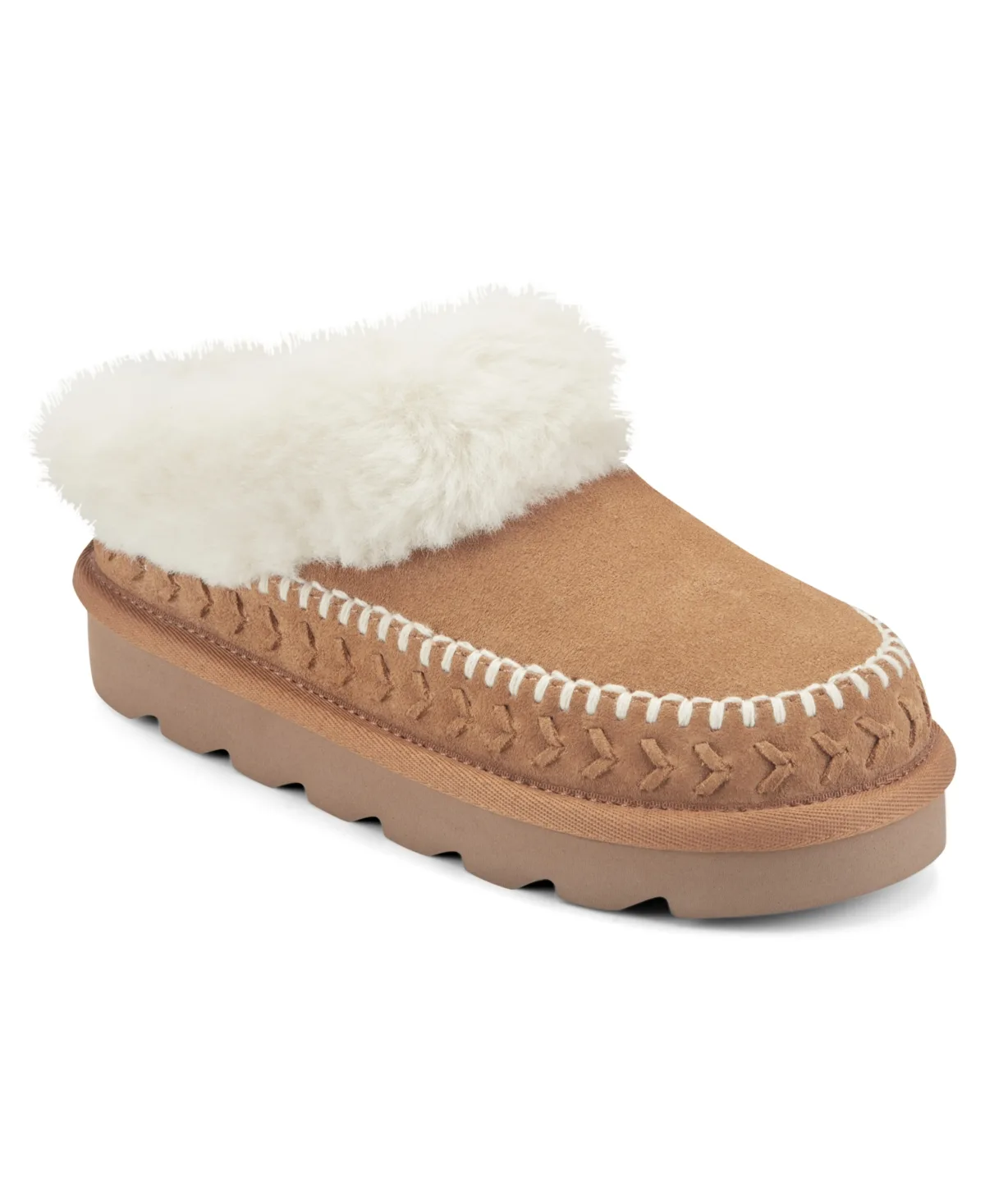 Cressa Cozy Platform Suede Mule Clogs by Earth