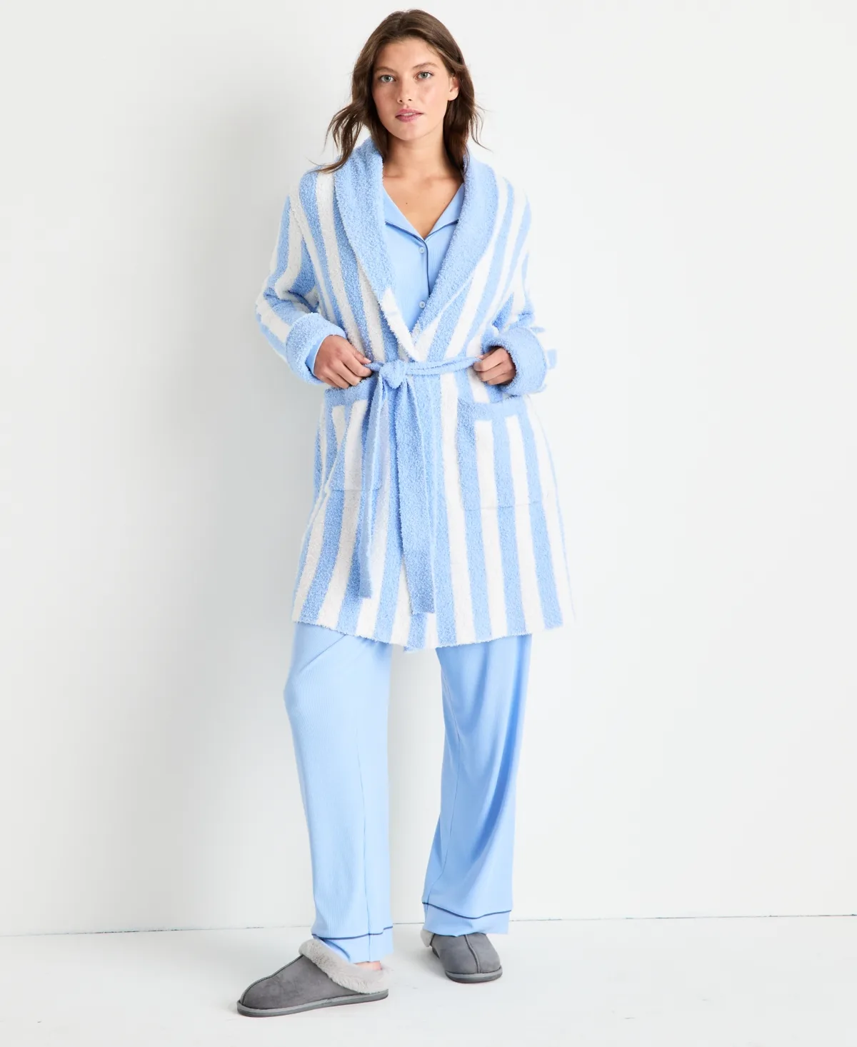 Plush Knit Short Robe