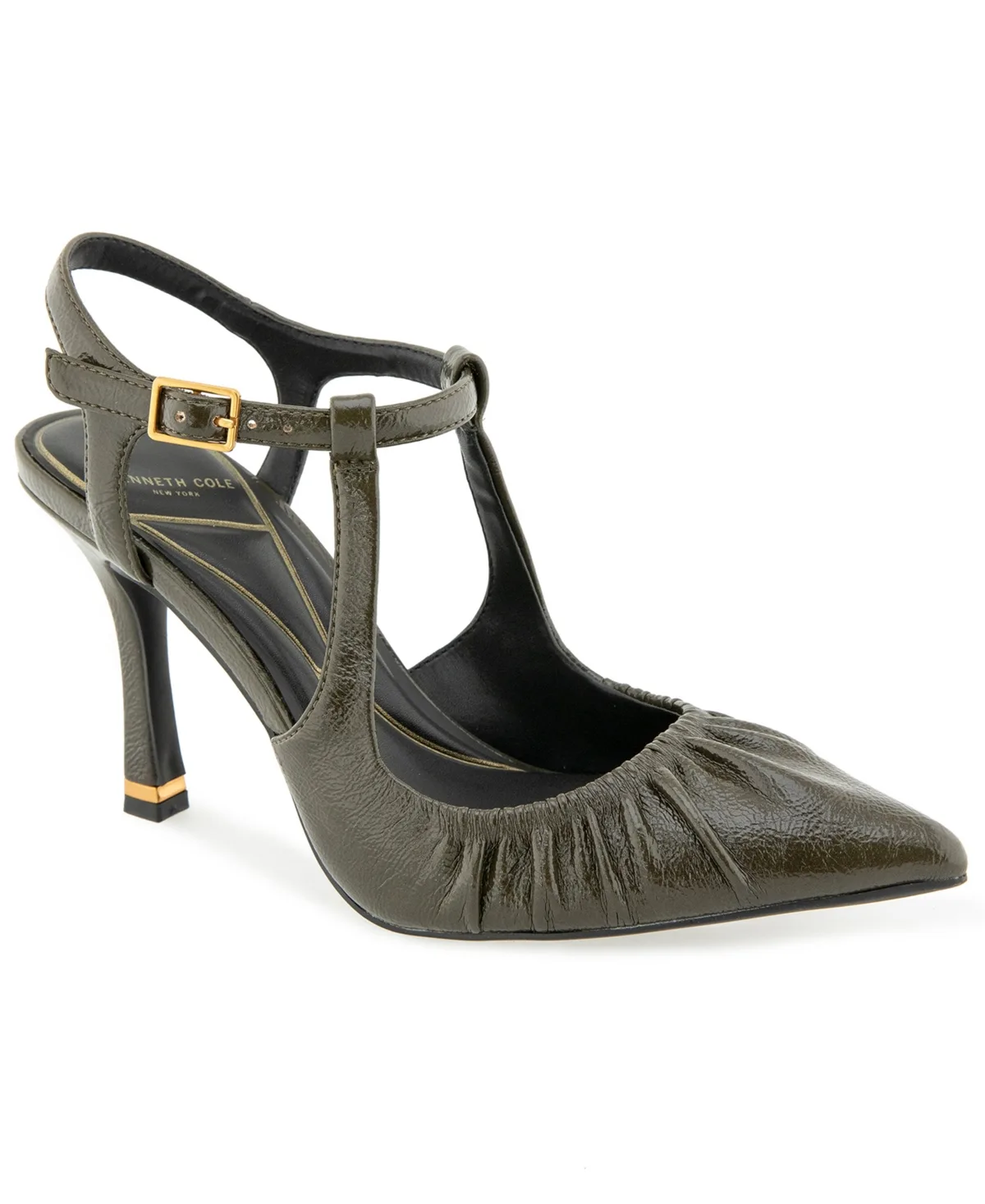 Romi Ruch Slingback Pointed Toe Ruched Pumps by Kenneth Cole