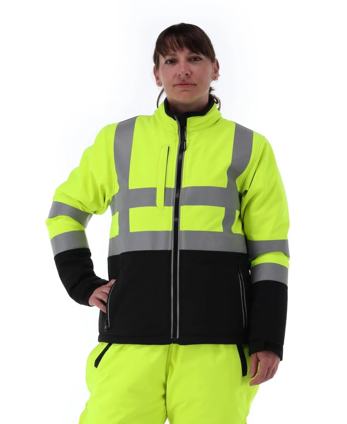 HiVis Insulated Softshell Jacket by Refrigiwear
