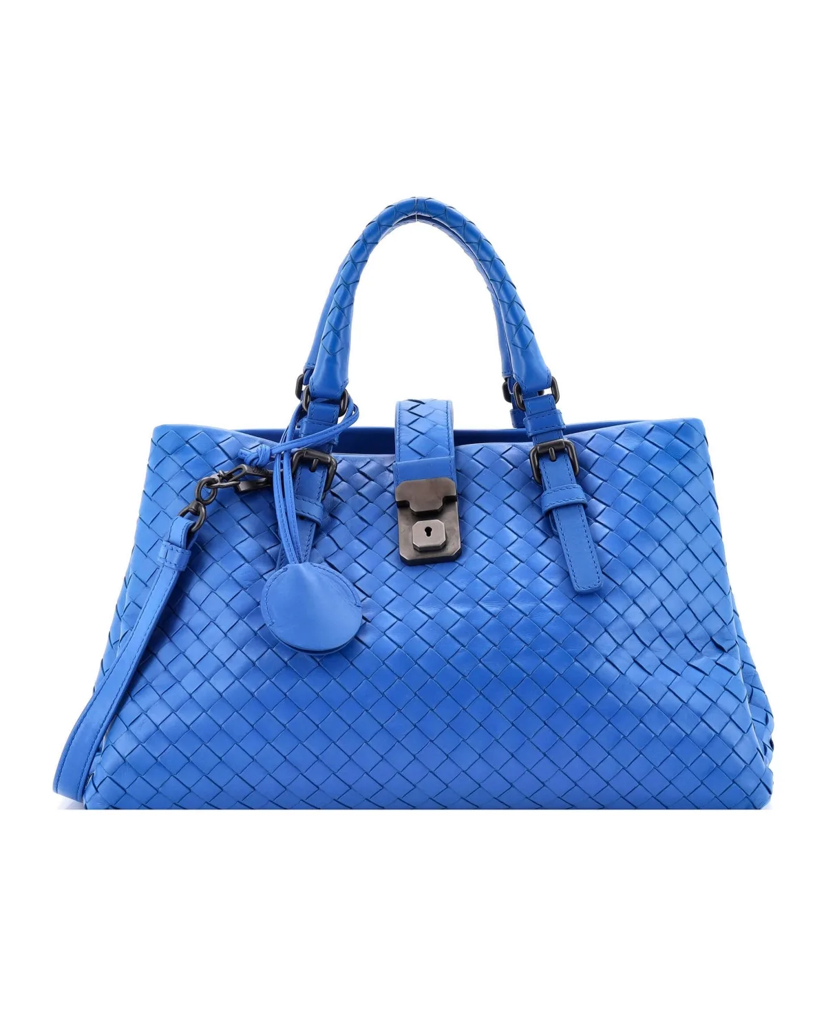 Pre-Owned Bottega Veneta Small Roma Bag Intrecciato Nappa by Bottega Veneta