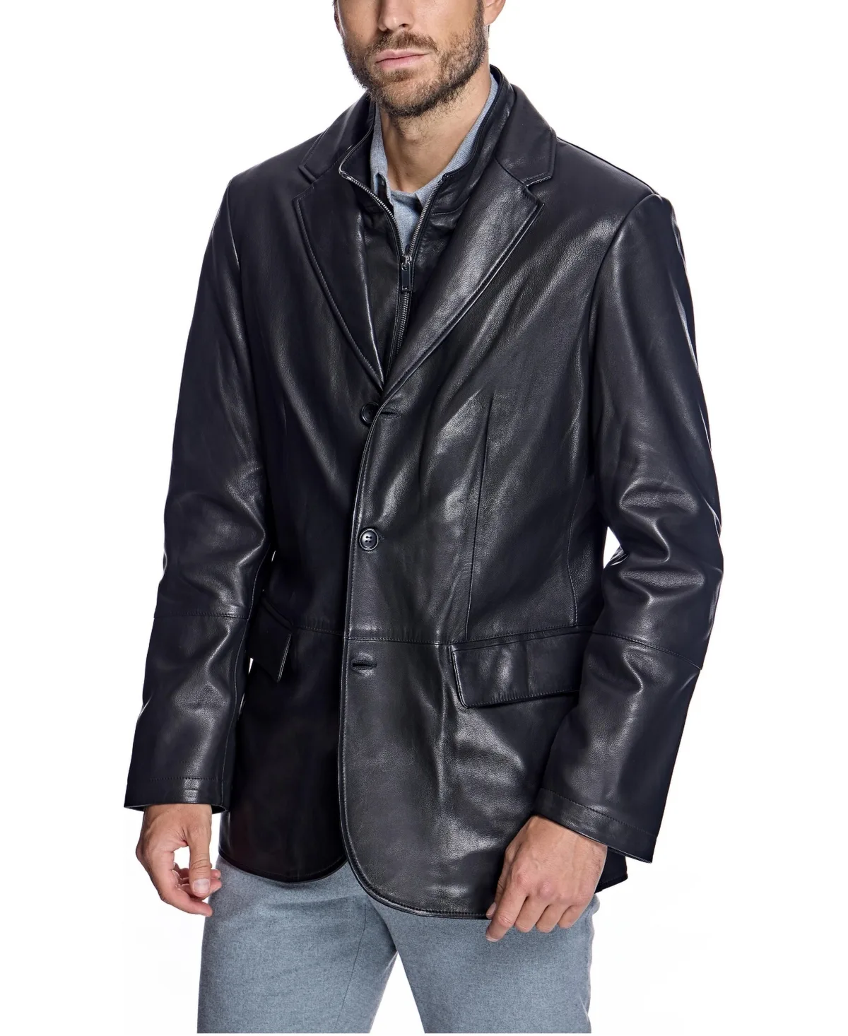 Julia & Stella by Maximilian Leather Blazer by Julia & Stella by Maximilian