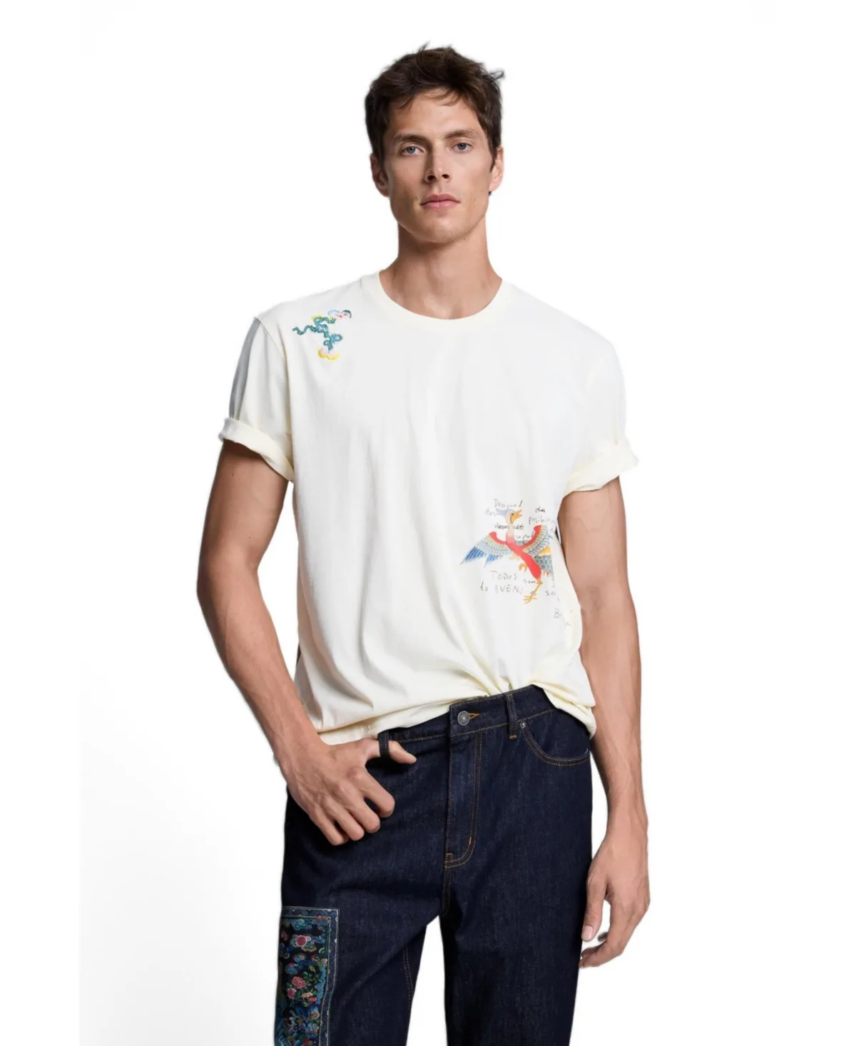 Desigual Embroidered T-Shirt by Desigual
