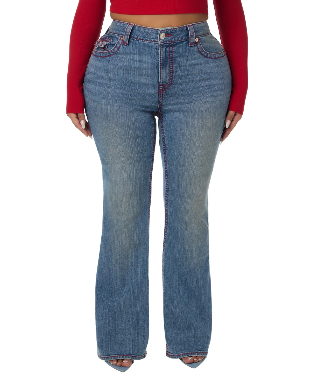 Becca Mid-Rise Bootcut Jeans by True Religion