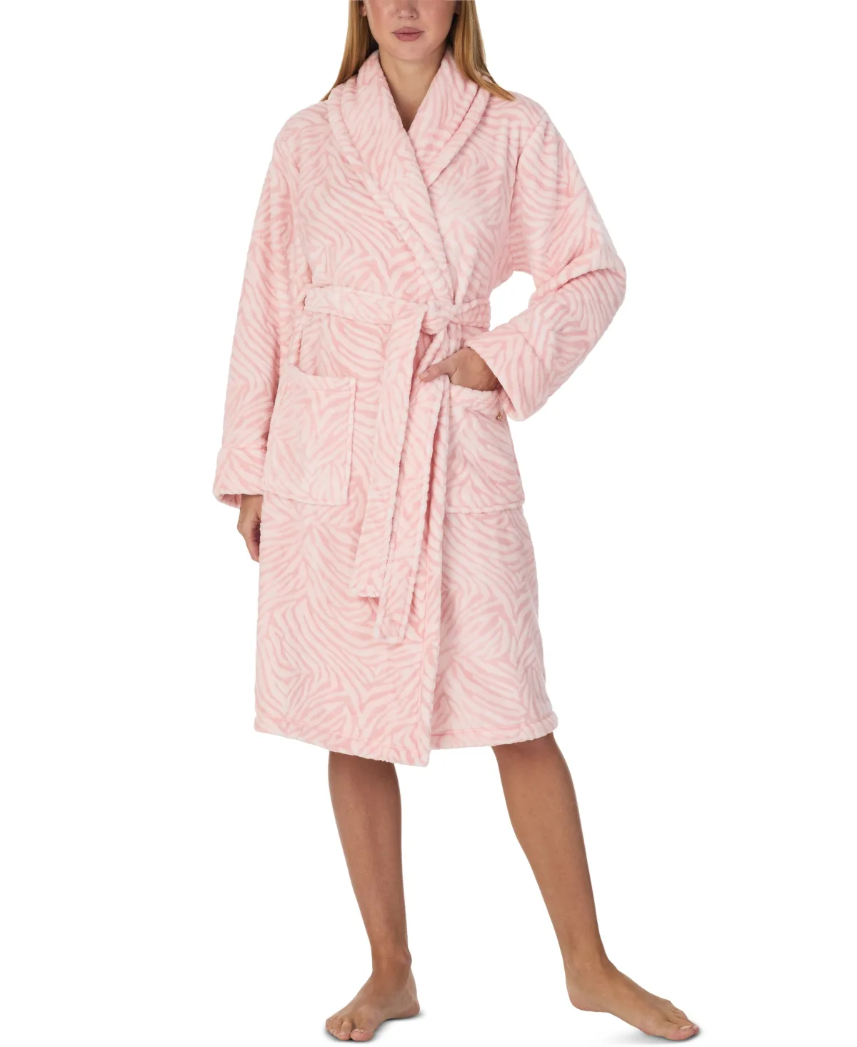 Two-Tone Burn-Out Plush Robe by kate spade