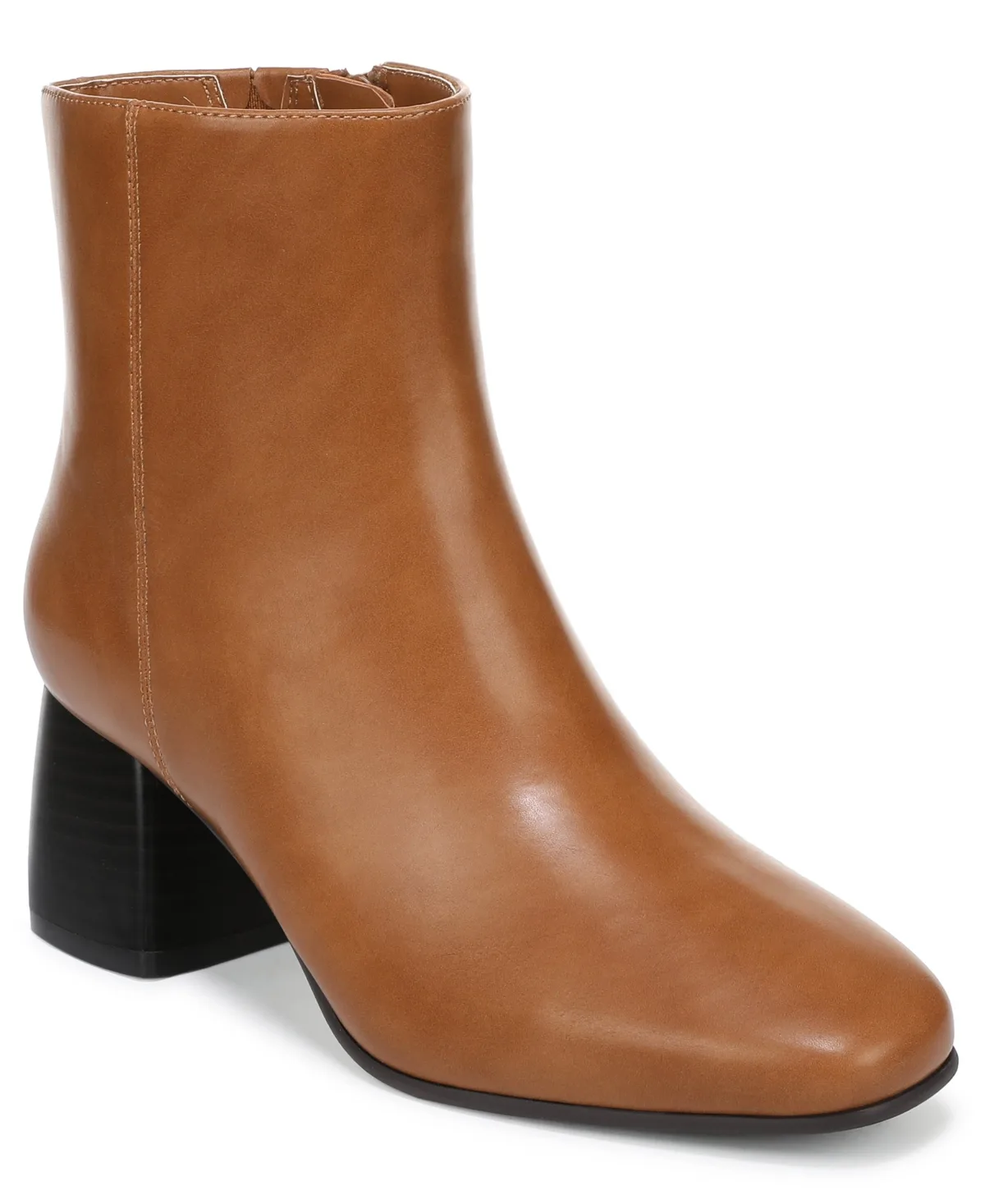 Pollyy Faux Leather Block Heel Booties by Style & Co