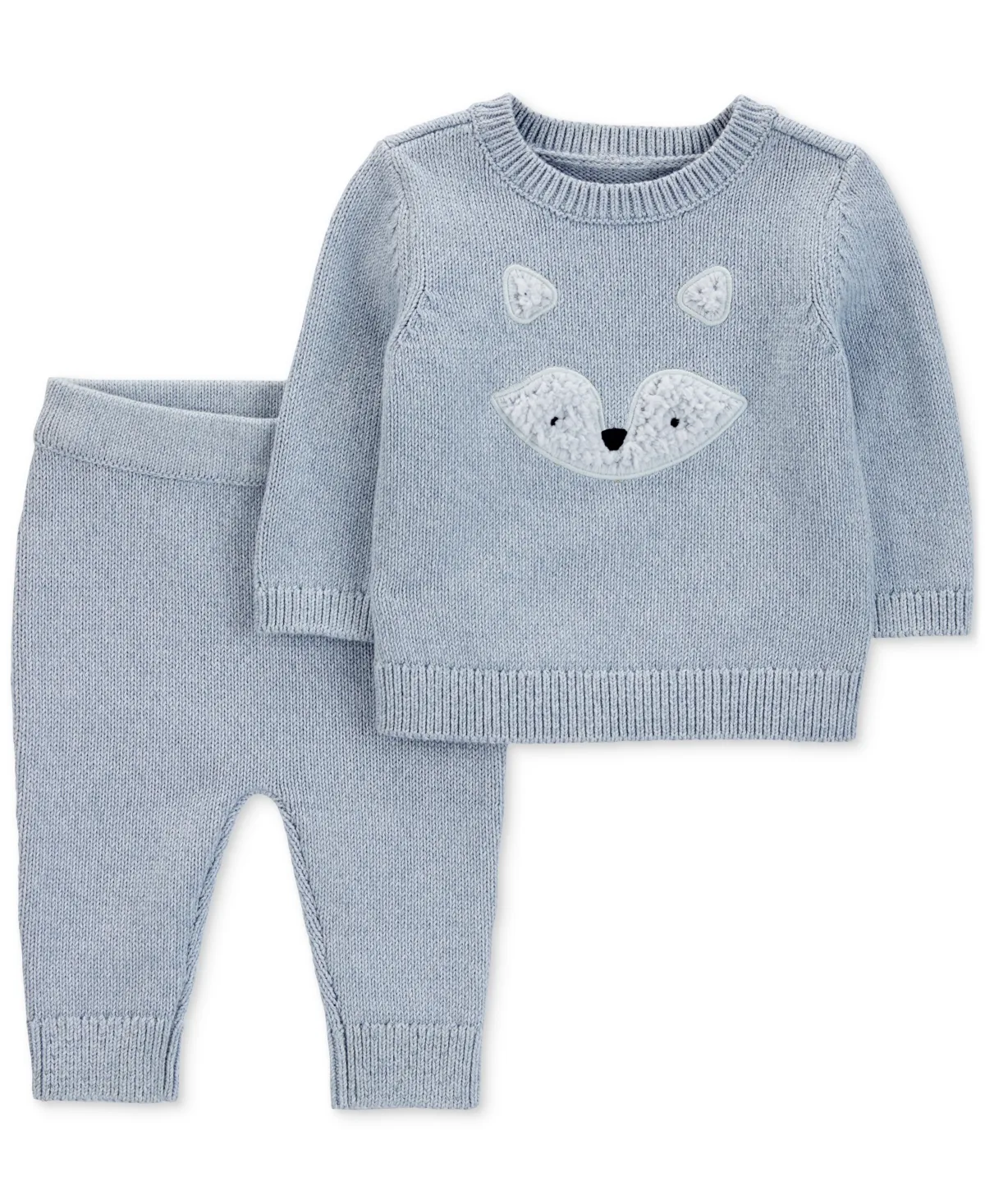 Fox Cotton Sweater & Knit Joggers Set by Carter's