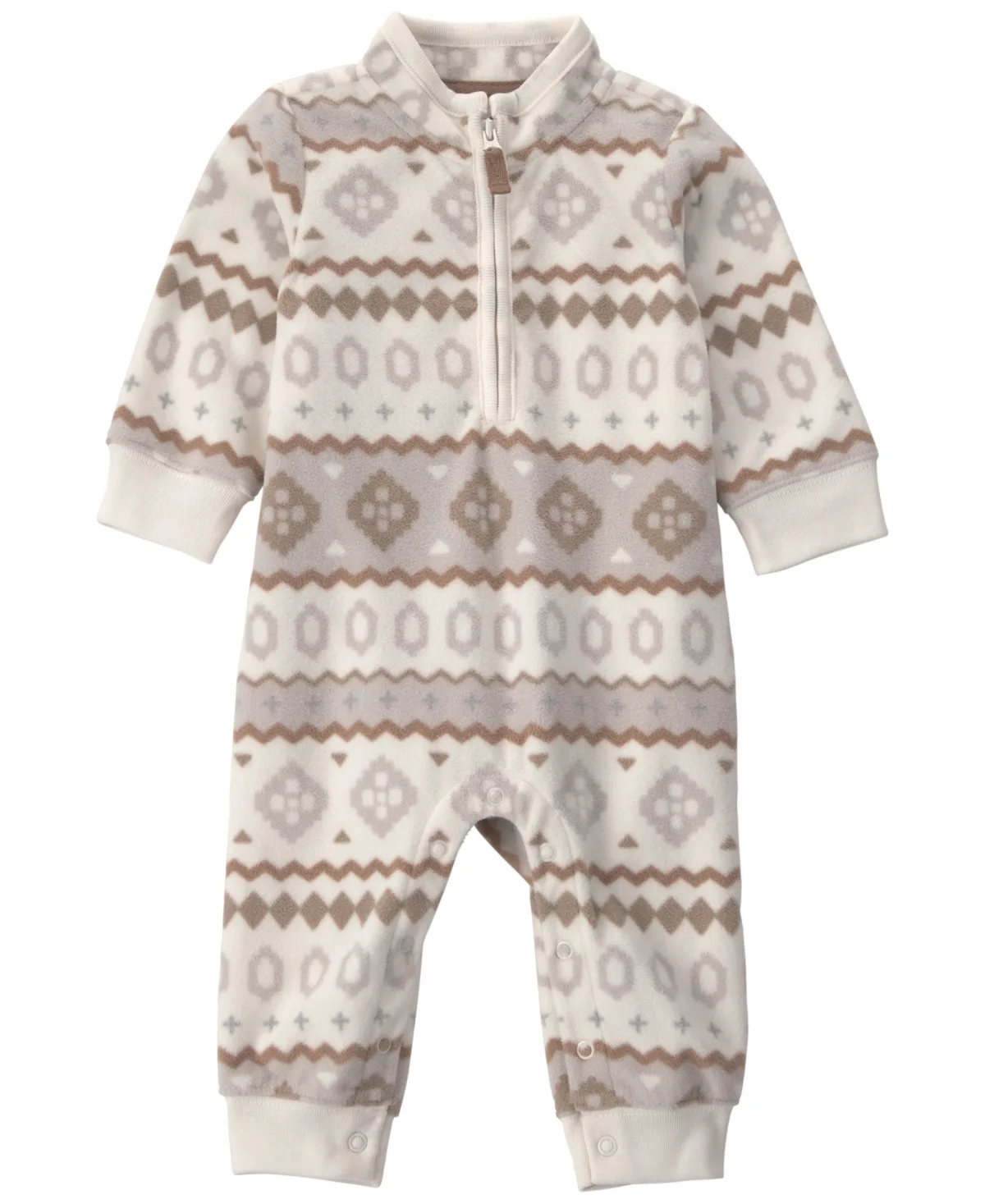 Fair Isle Long-Sleeve Microfleece Jumpsuit by Carter's
