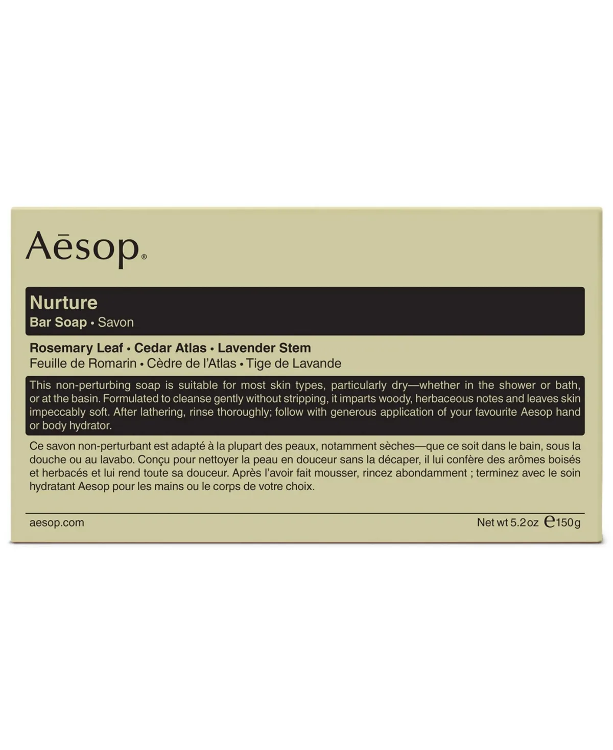 Nurture Bar Soap, 5.29 oz by Aesop