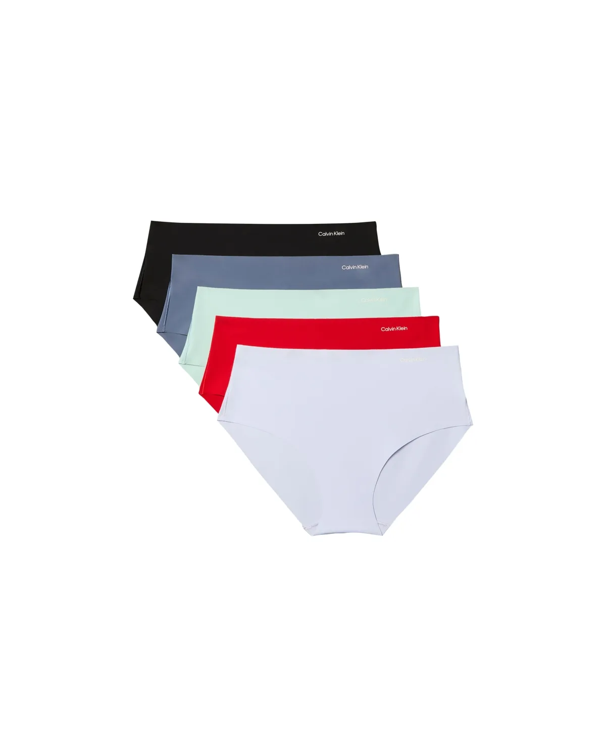 Invisibles Microfiber Stretch Seamless Hipster Panty, 5-Pack by Calvin Klein