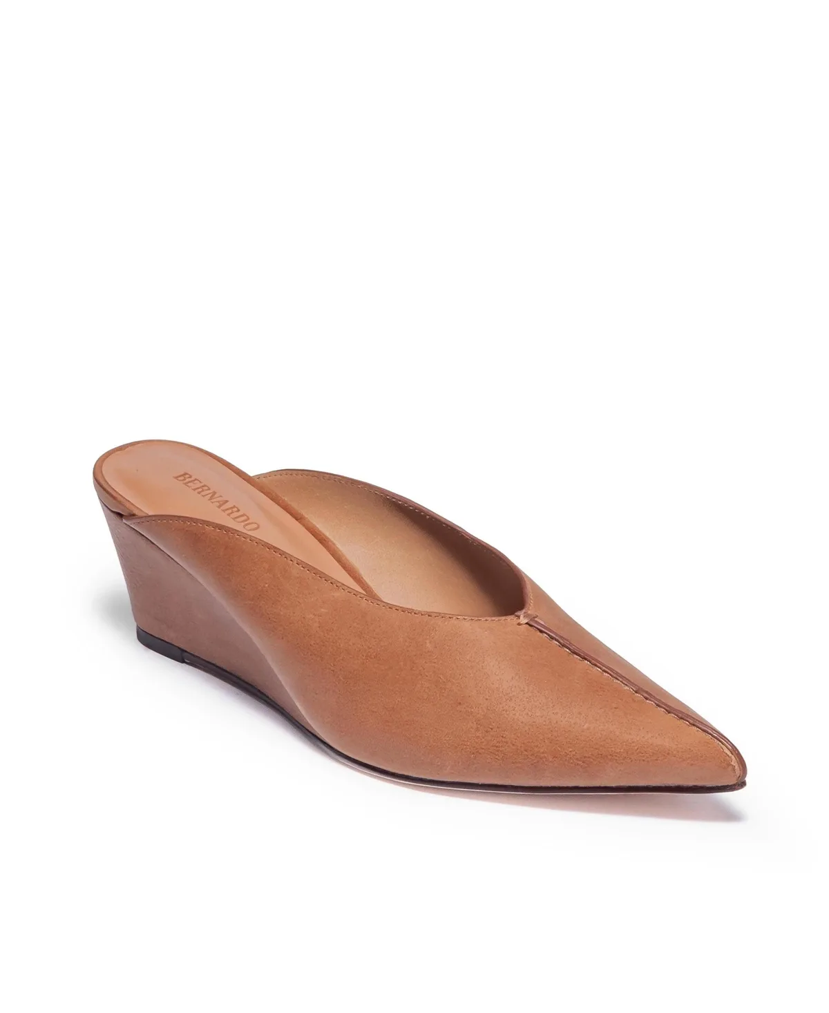 Maxeen Pointed-Toe Wedge Mules by Bernardo