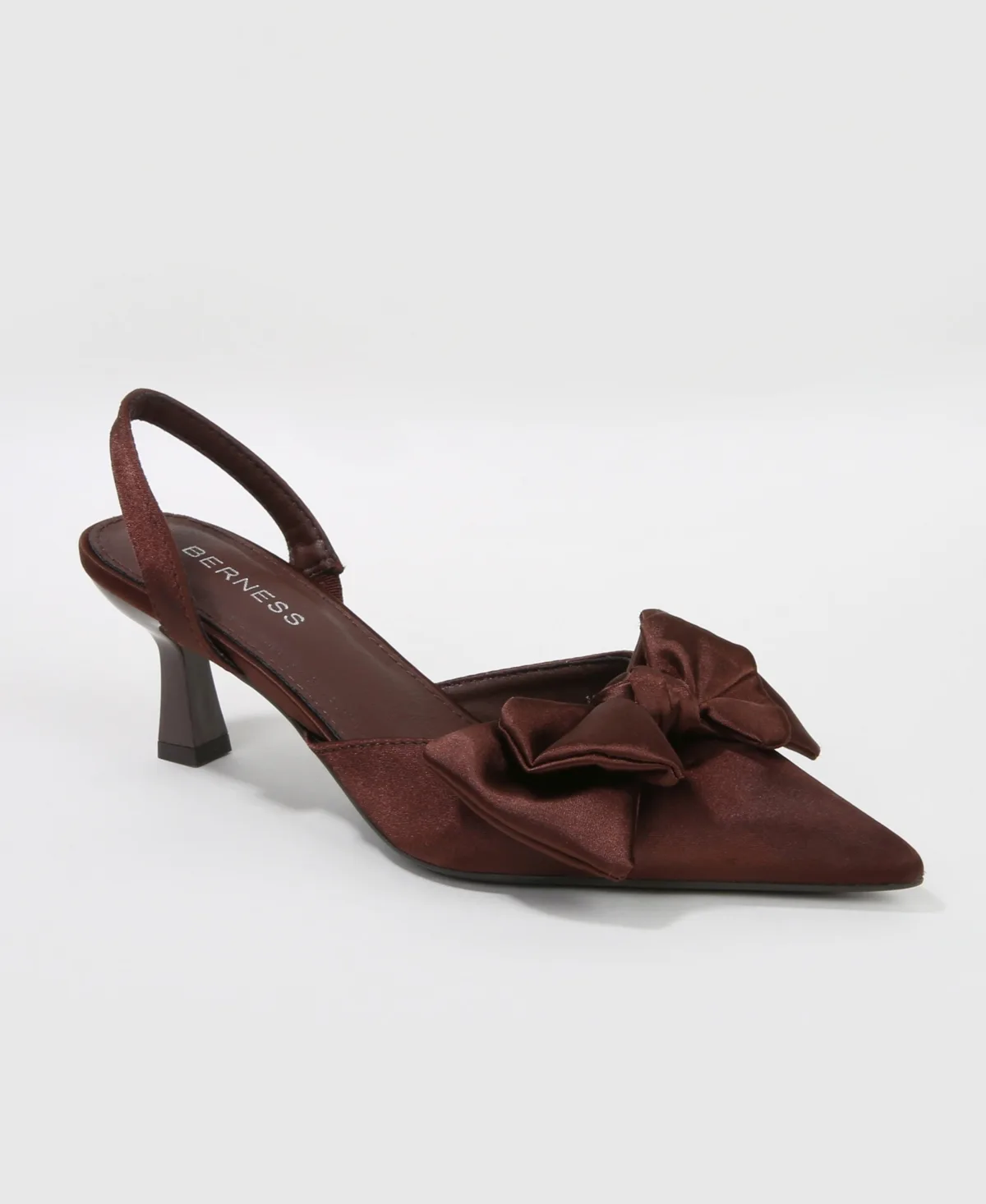 Michaela Satin Bow Slingback Pumps by Berness