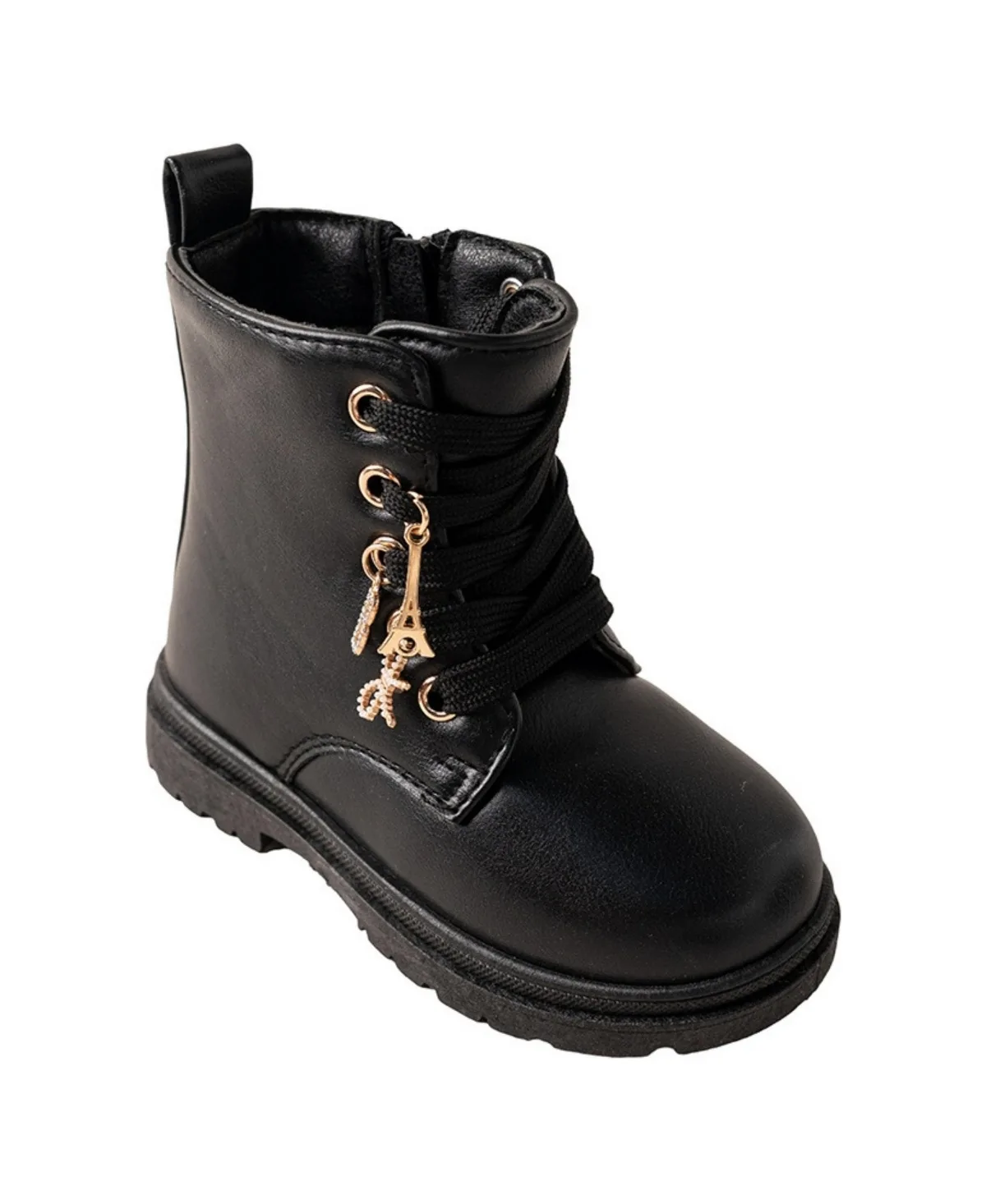 Hanging Charms Side-Zipper Boots by bebe
