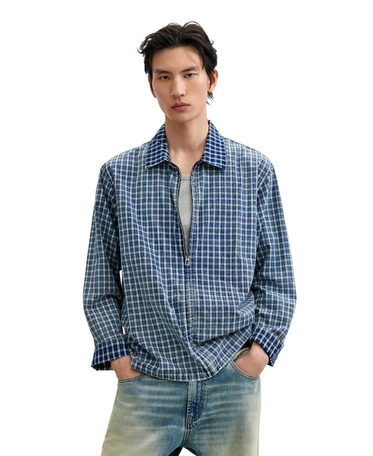 Long-Sleeve Checked Shirt by Desigual