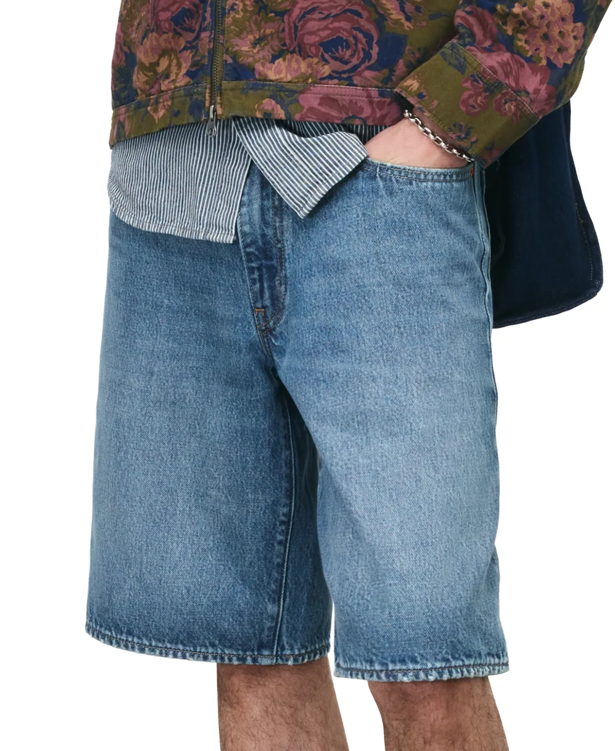 Levi's 478 My Frequency Low-Rise Baggy Denim Shorts, 12" Inseam by Levi's