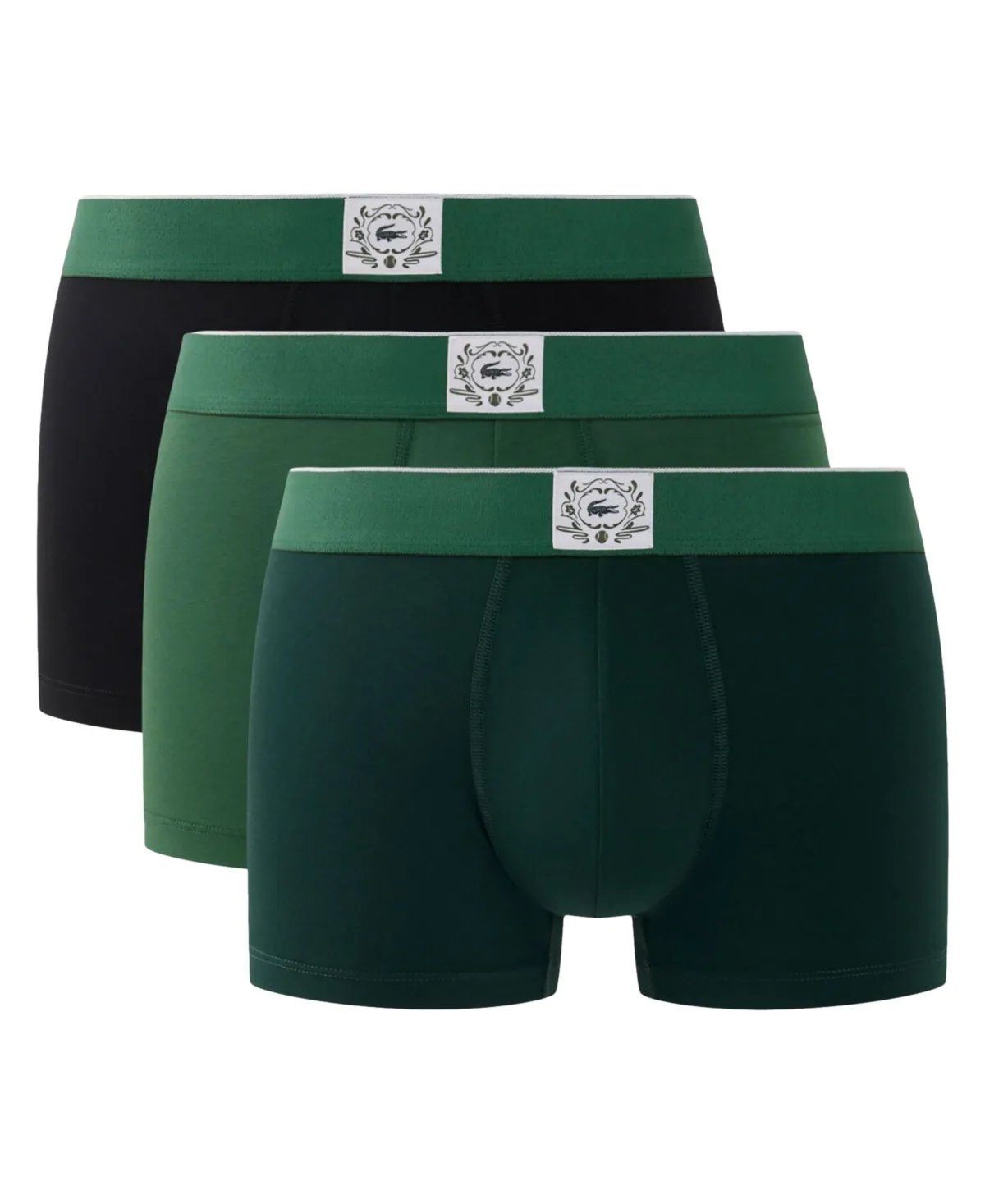Cotton-Blend Stretch Trunks, 3-Pack by Lacoste