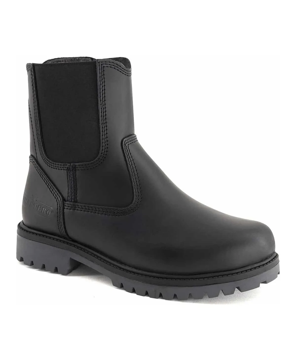 Low Leather Round-Toe Lug-Sole Boots by Forastero