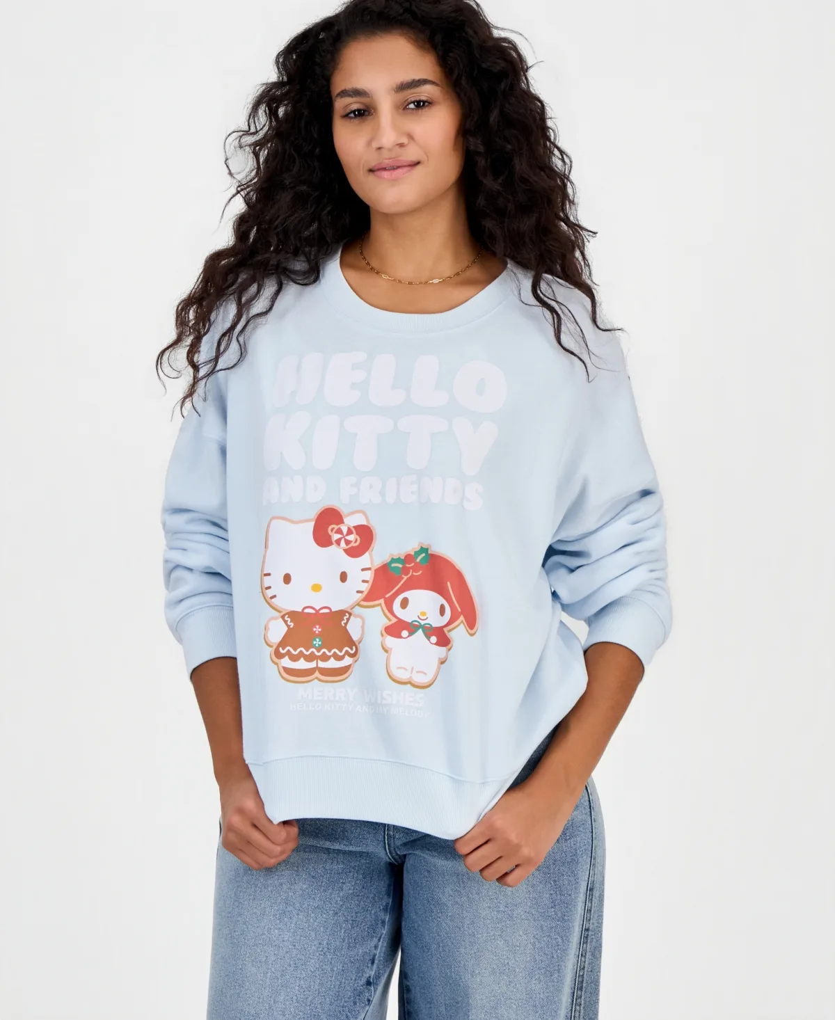 Hello Kitty Ginger Graphic Fleece Sweatshirt by Grayson Threads the Label