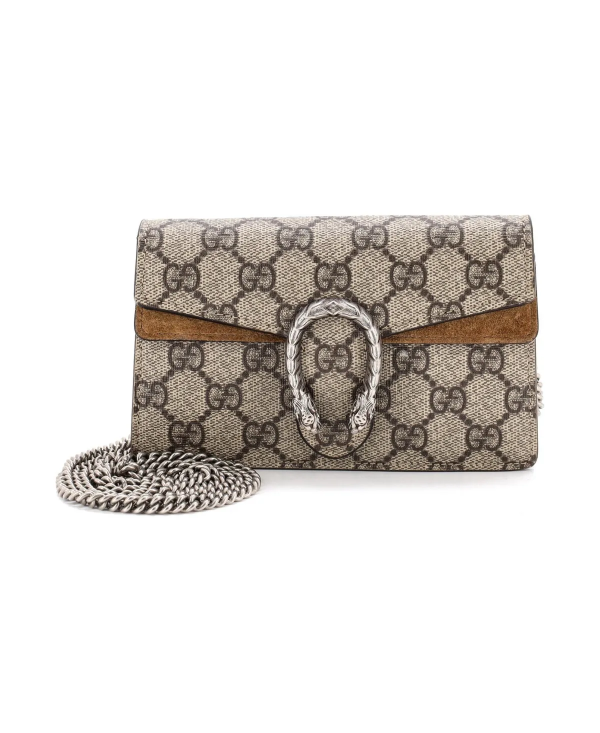 Pre-Owned Gucci Super Mini Dionysus Bag GG Coated Canvas by Gucci